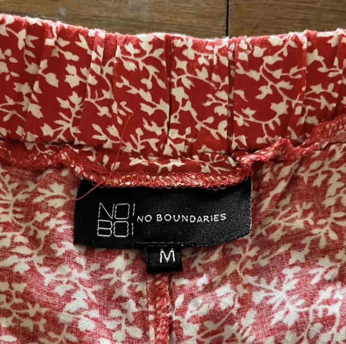Falda/short corta roja floral Talla M - miniatura 5