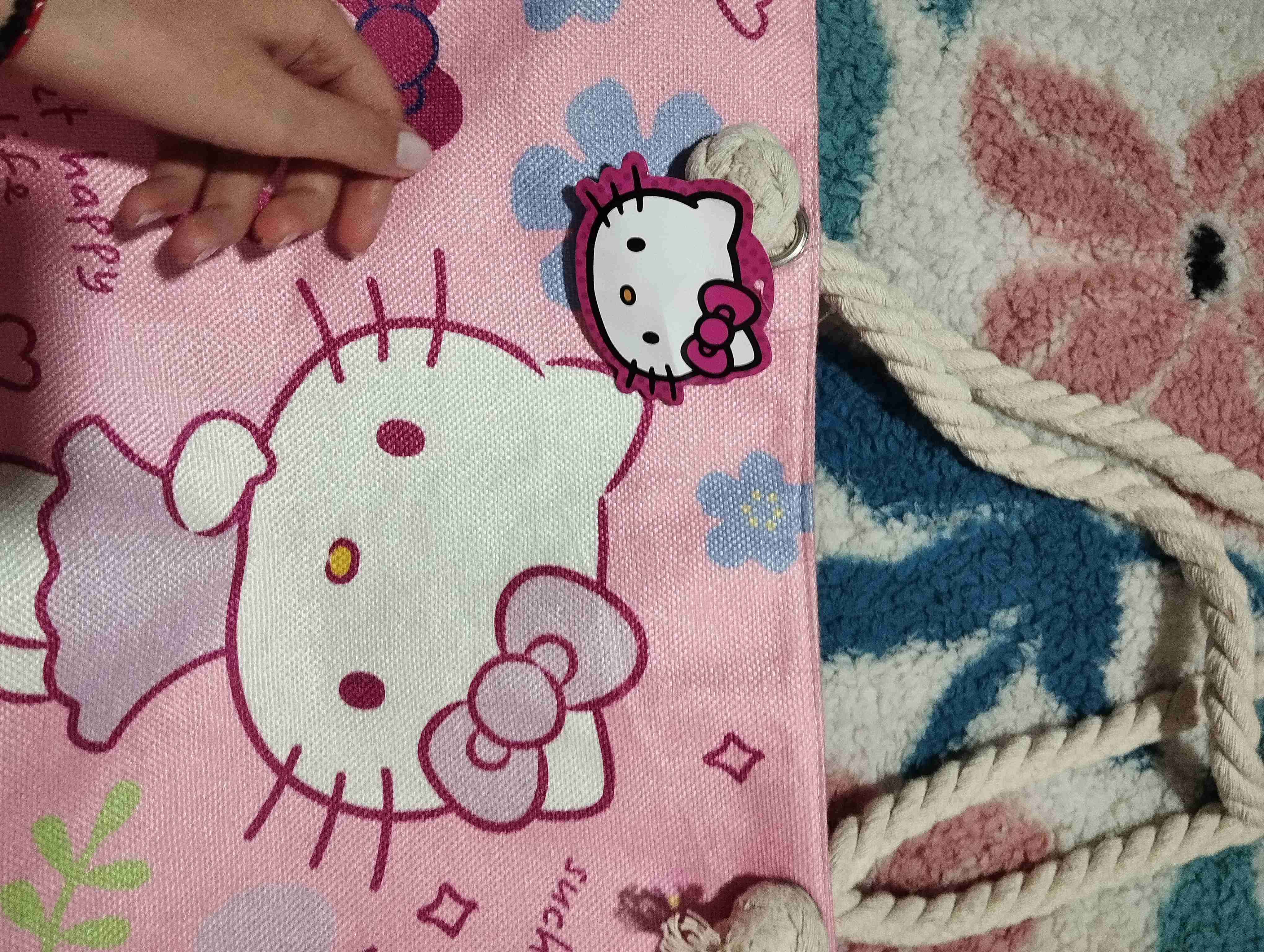 Bolso Hello Kitty rosa floral - miniatura 2