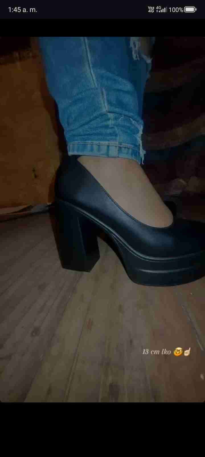 Zapatos negros de plataforma - miniatura 2