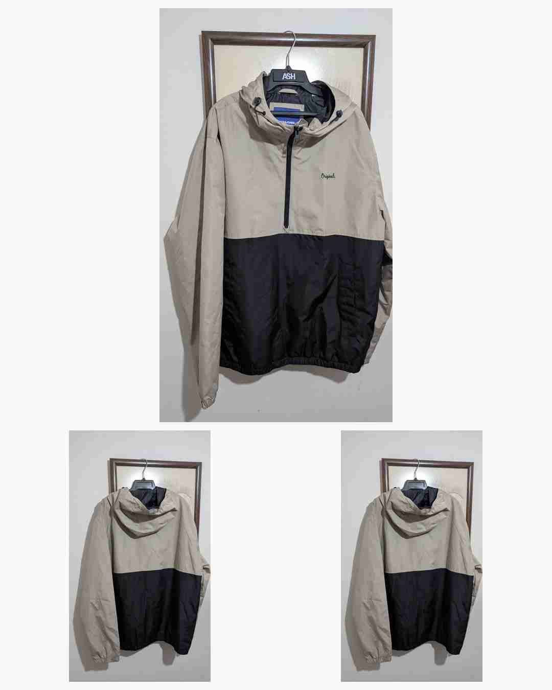 Cortavientos beige y negro - miniatura 1