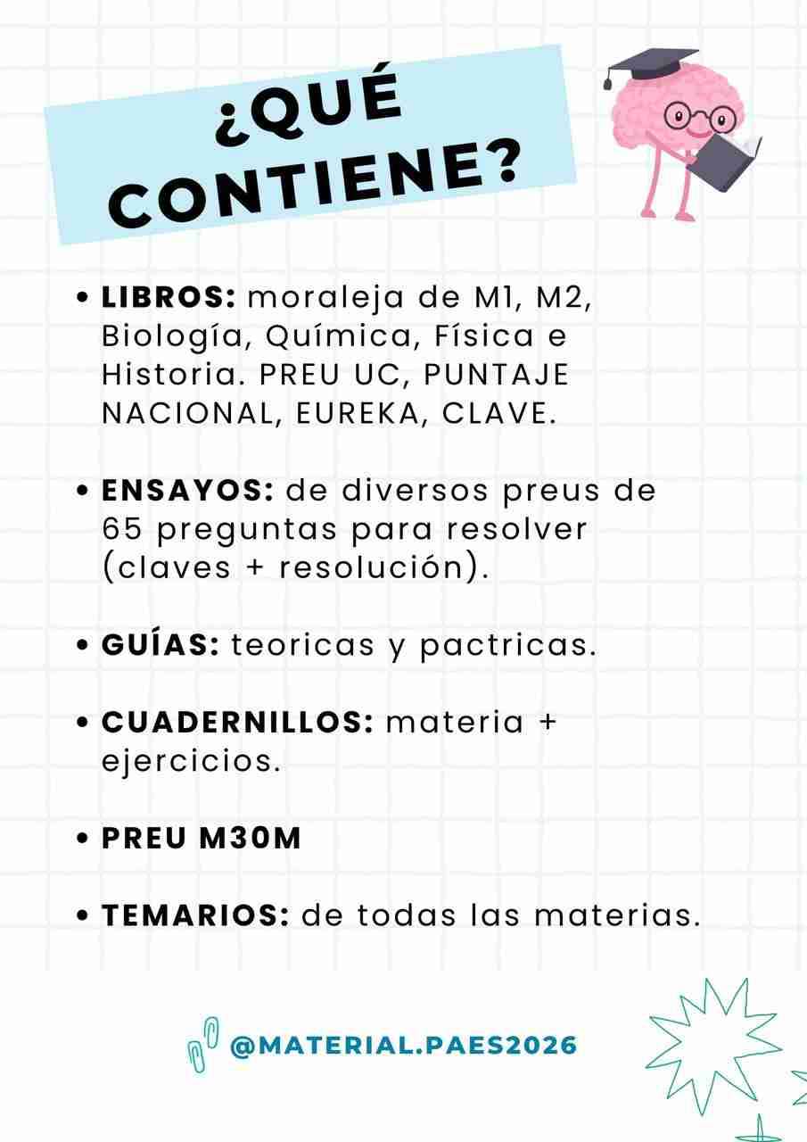 Material de estudio PAES 2026 - 2