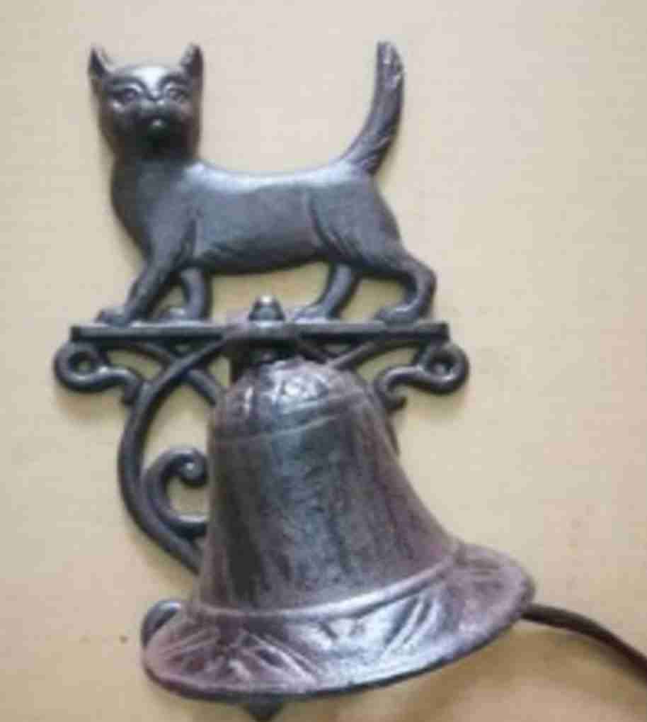 Timbre de pared con diseño de gato - 1