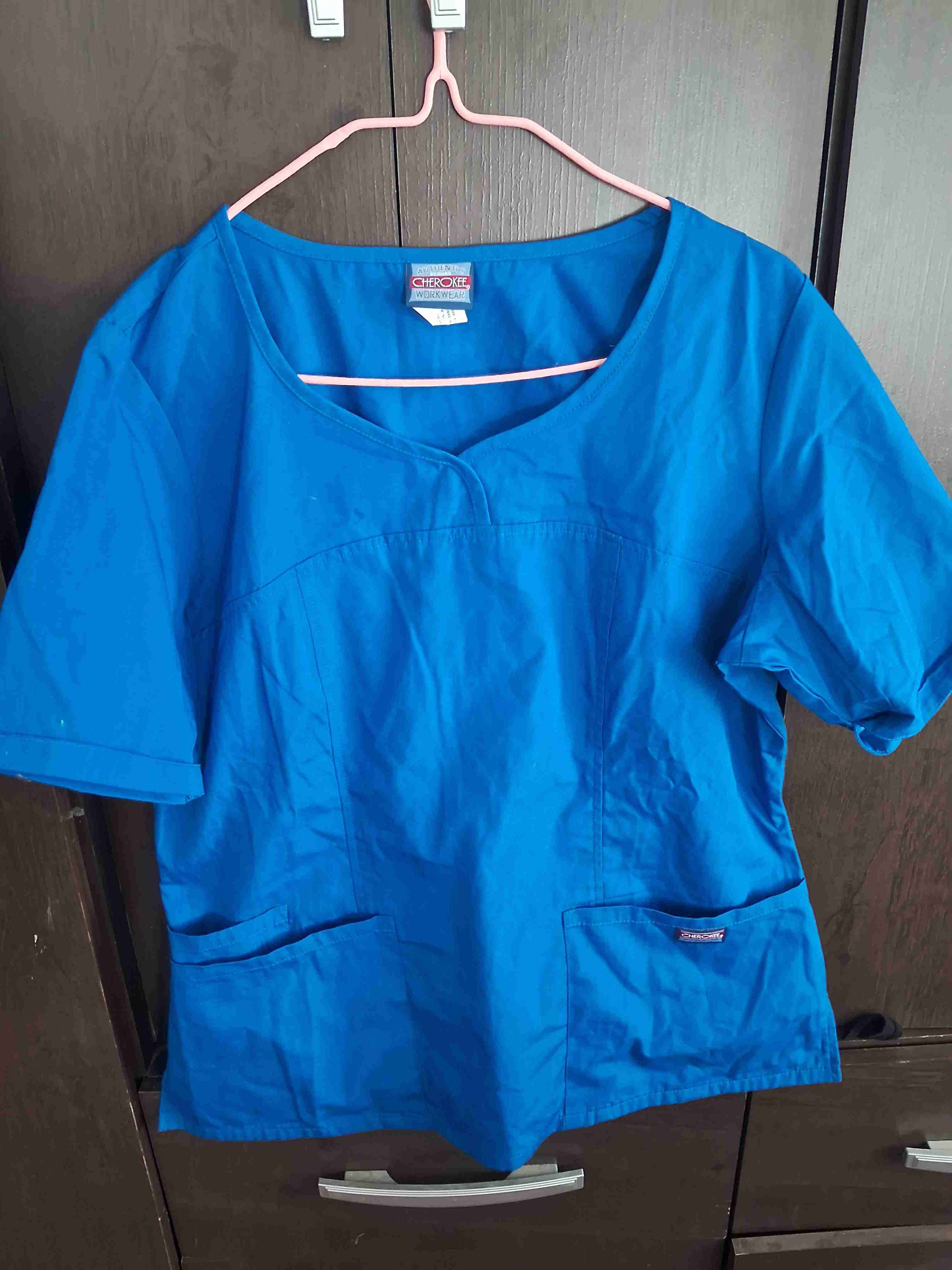 Blusa médica azul Cherokee - miniatura 1