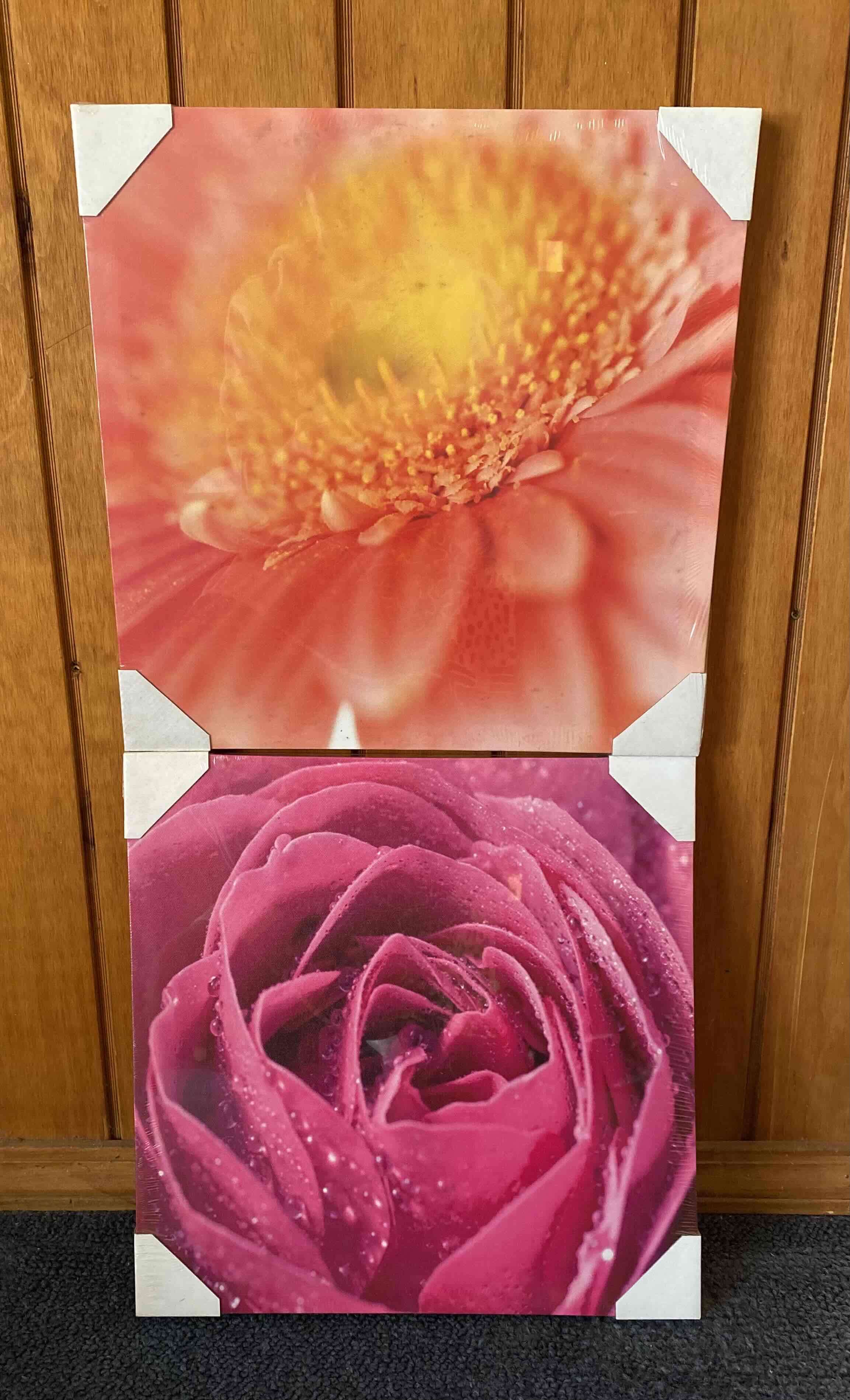 Cuatro Cuadros Decorativos de Flores - miniatura 3