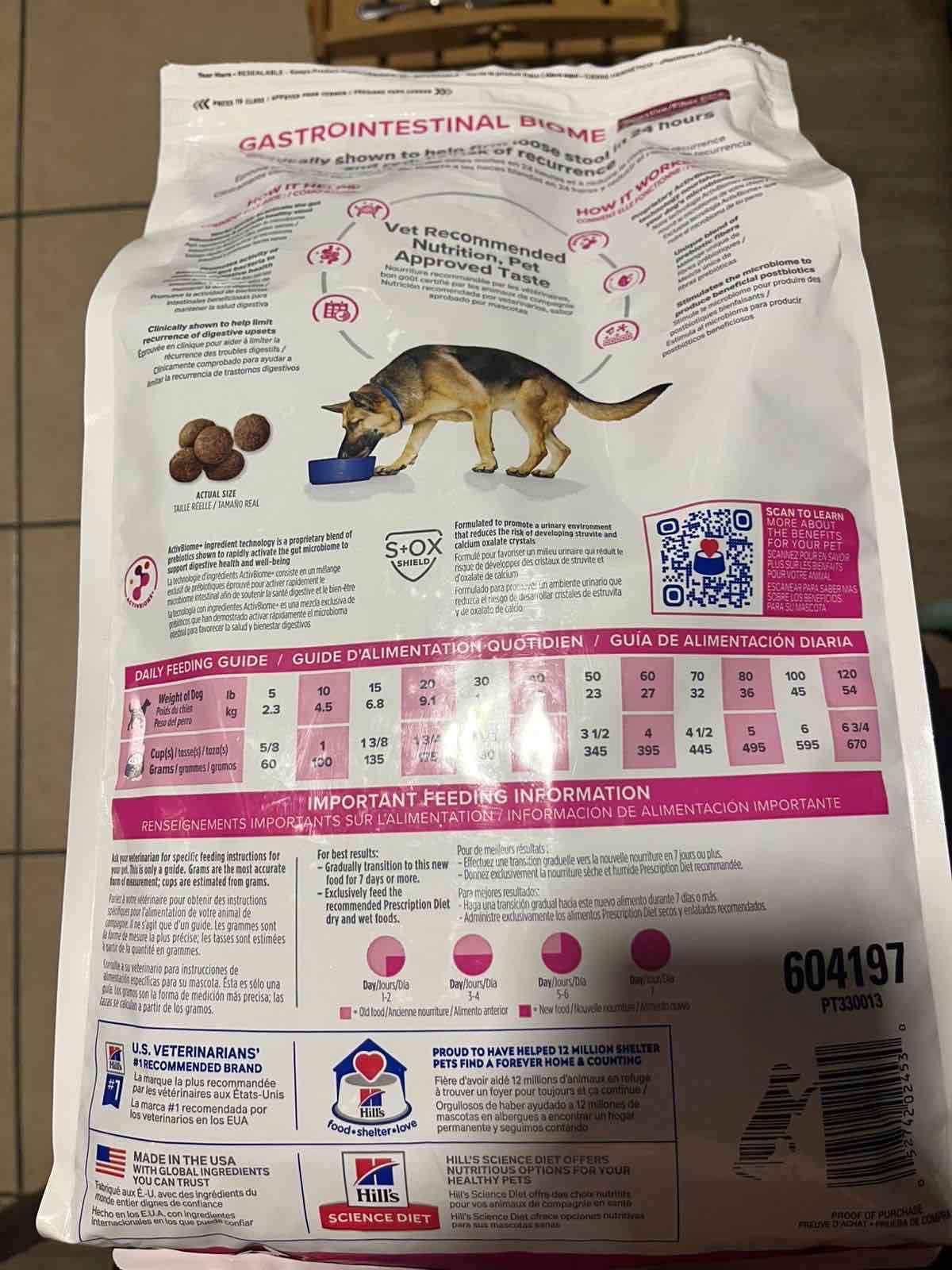 Alimento Gastrointestinal para perro Hill's Biome - miniatura 2