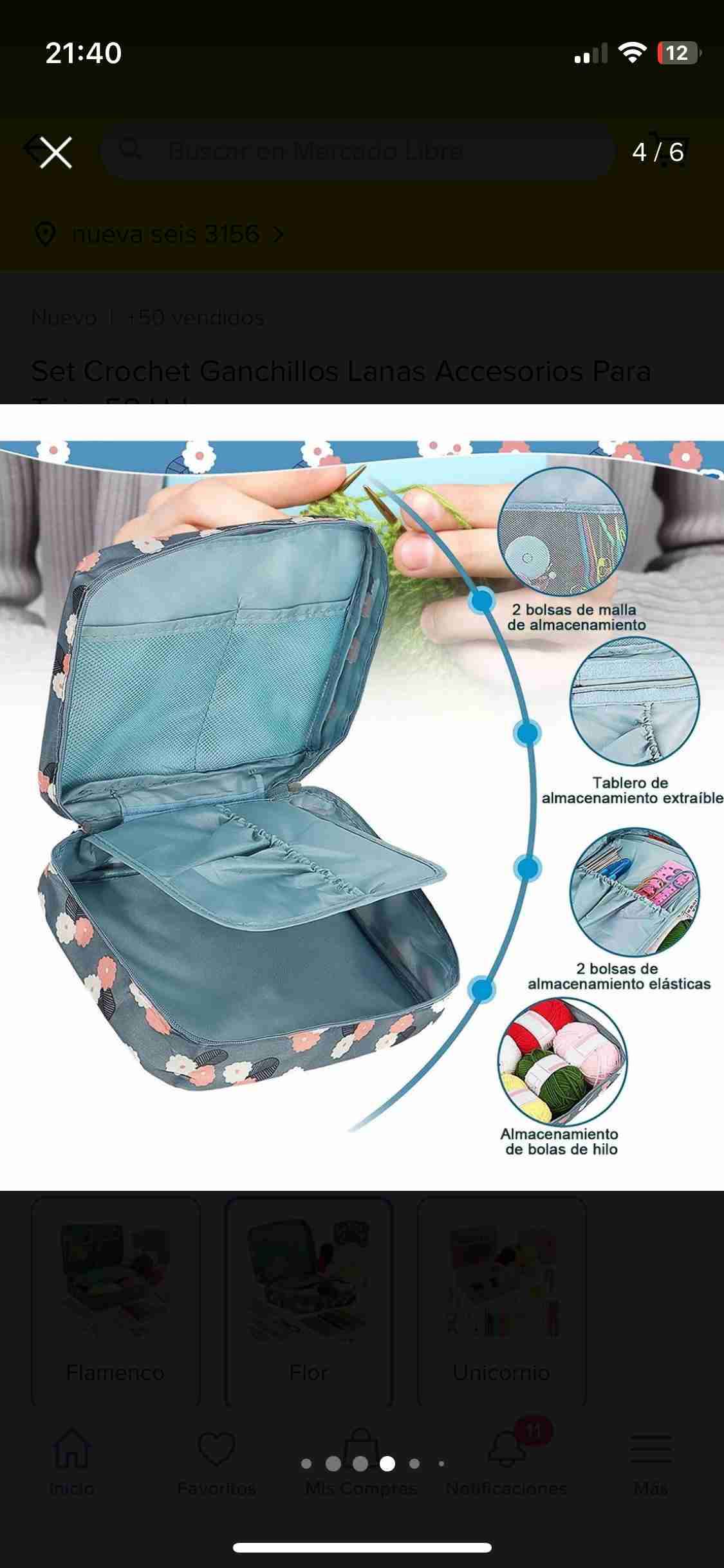 Set de ganchillos de crochet 9 tamaños - 3