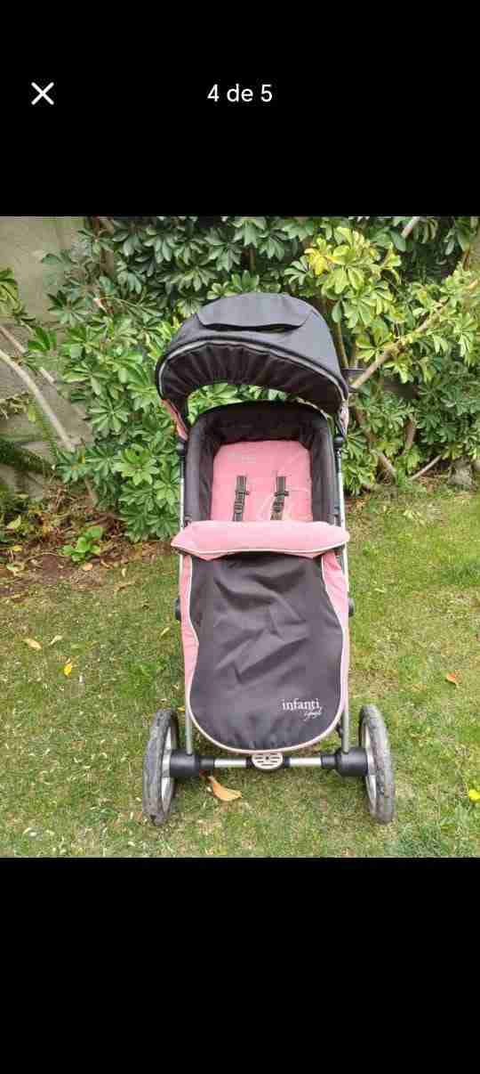 Coche para bebé Infanti rosado - miniatura 1