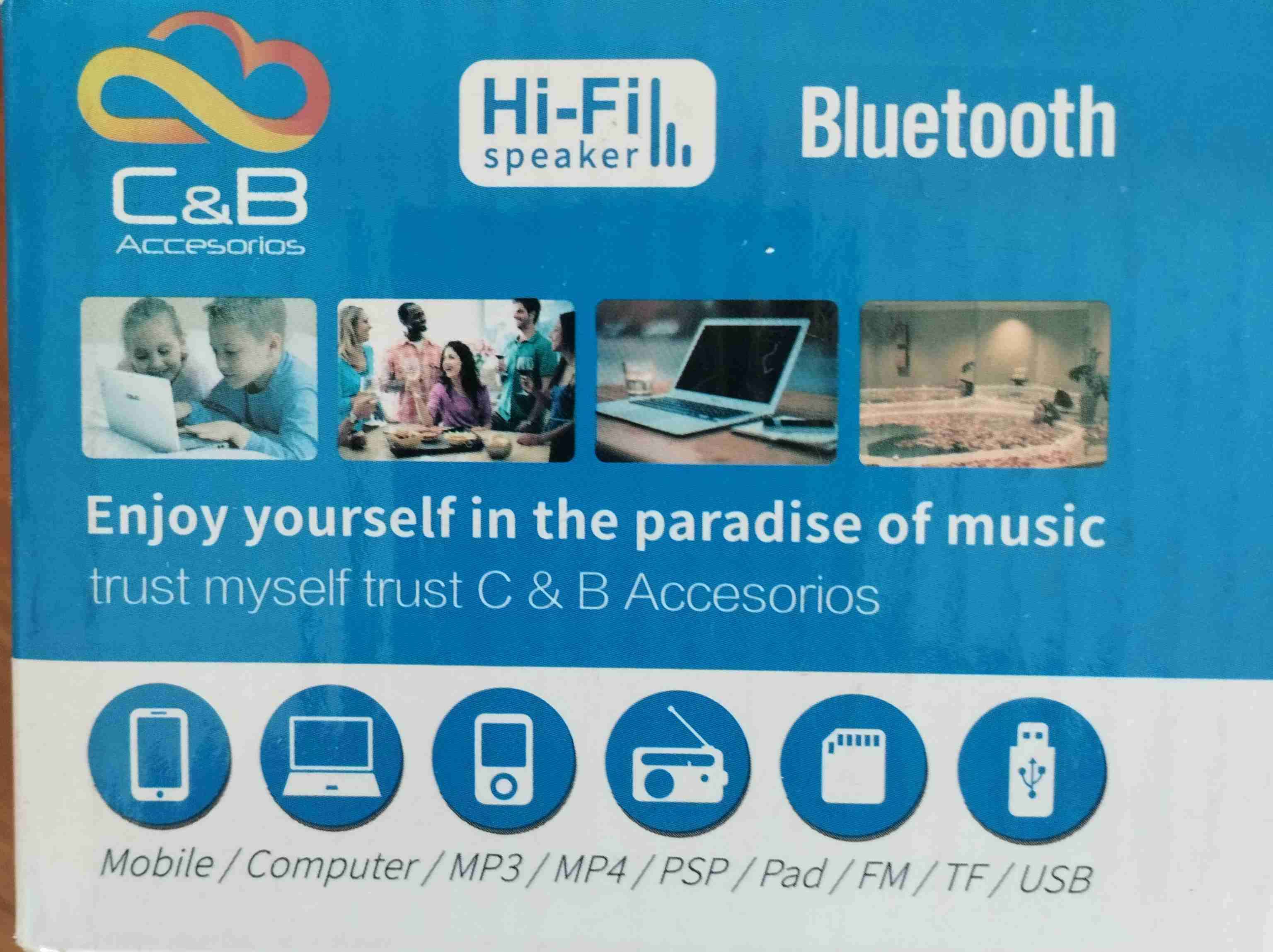 Parlante Bluetooth C&B negro - miniatura 2