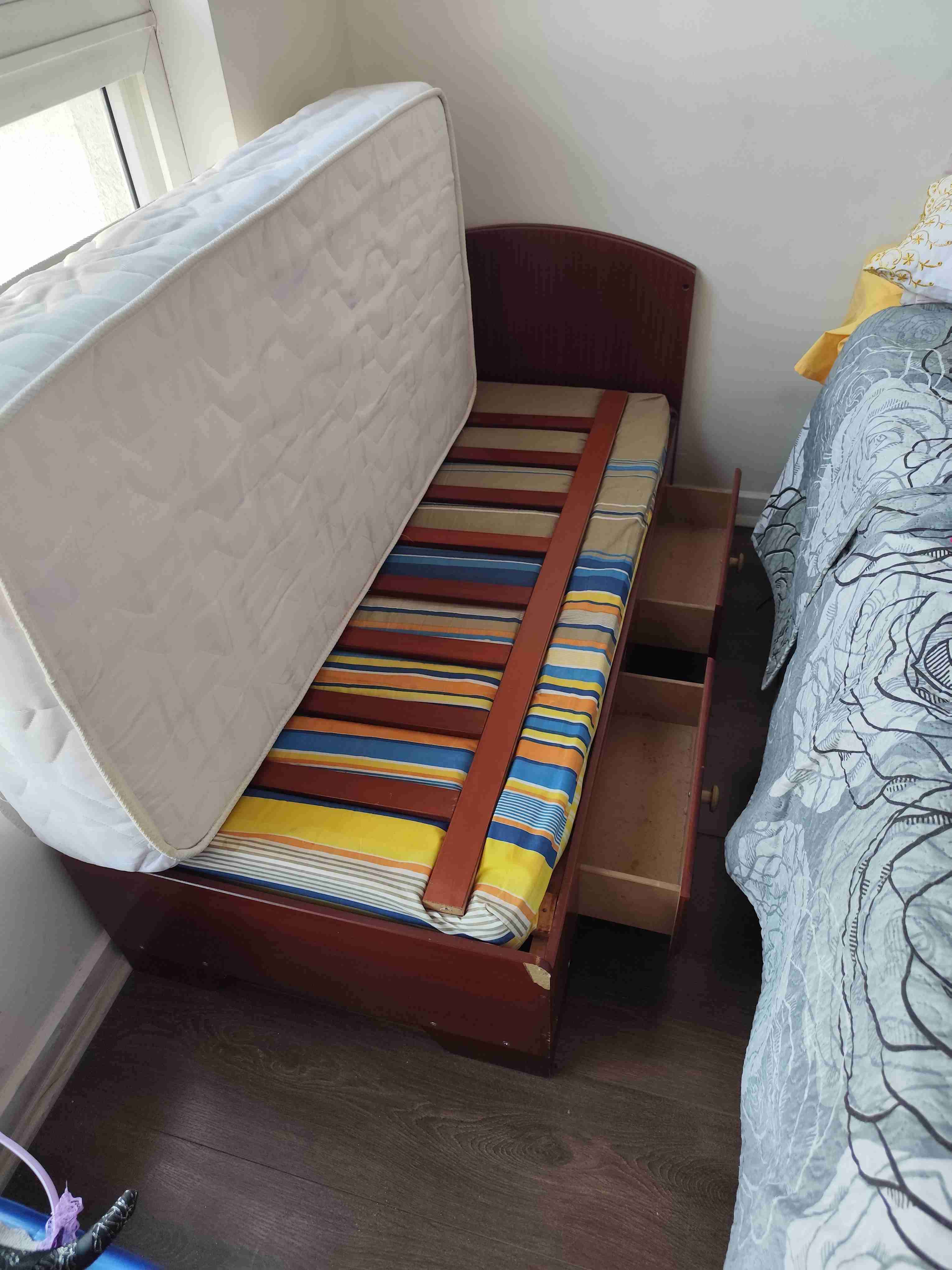 Cuna madera + colchón - miniatura 5