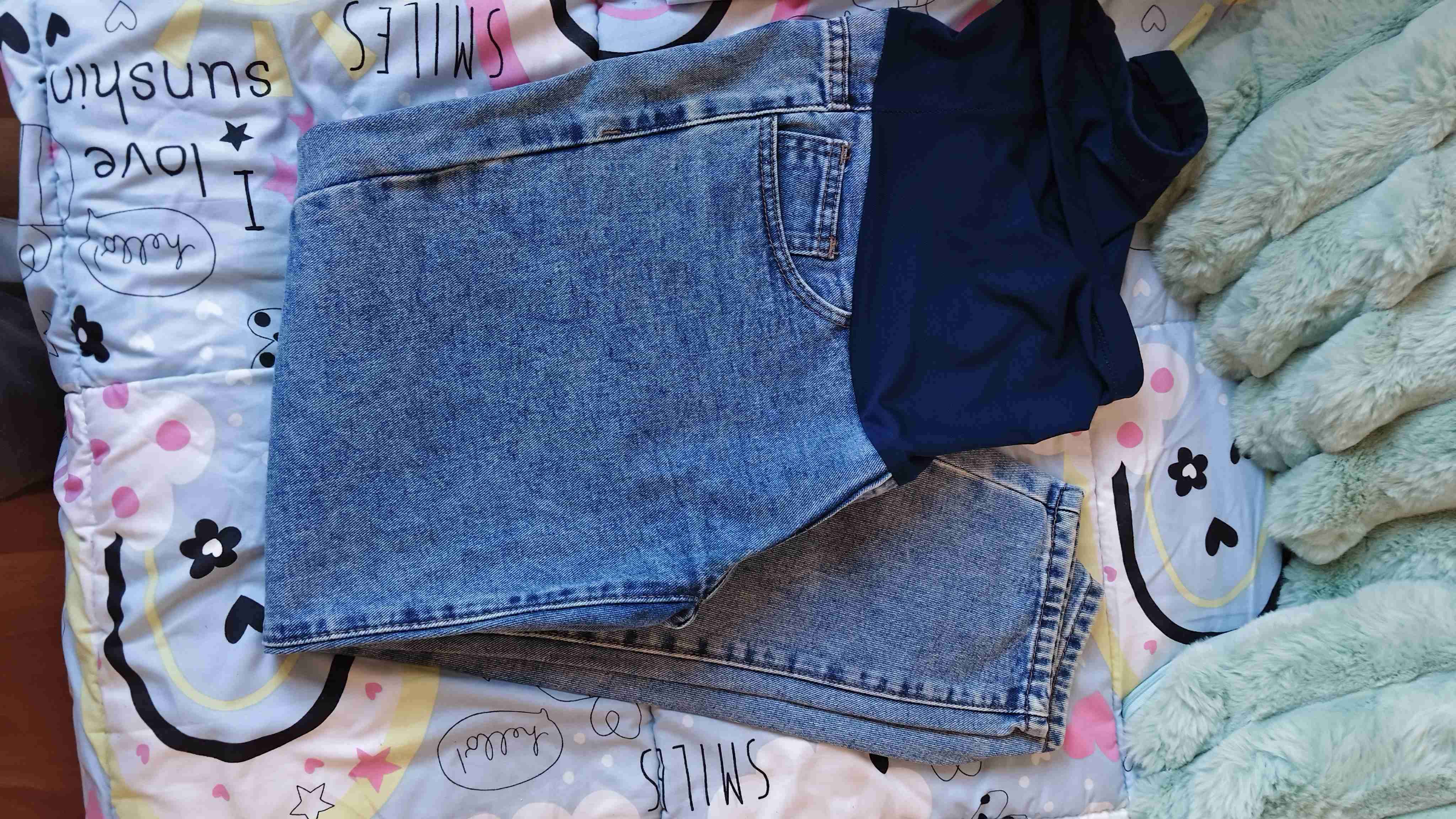 Jeans maternales desgastados - 2