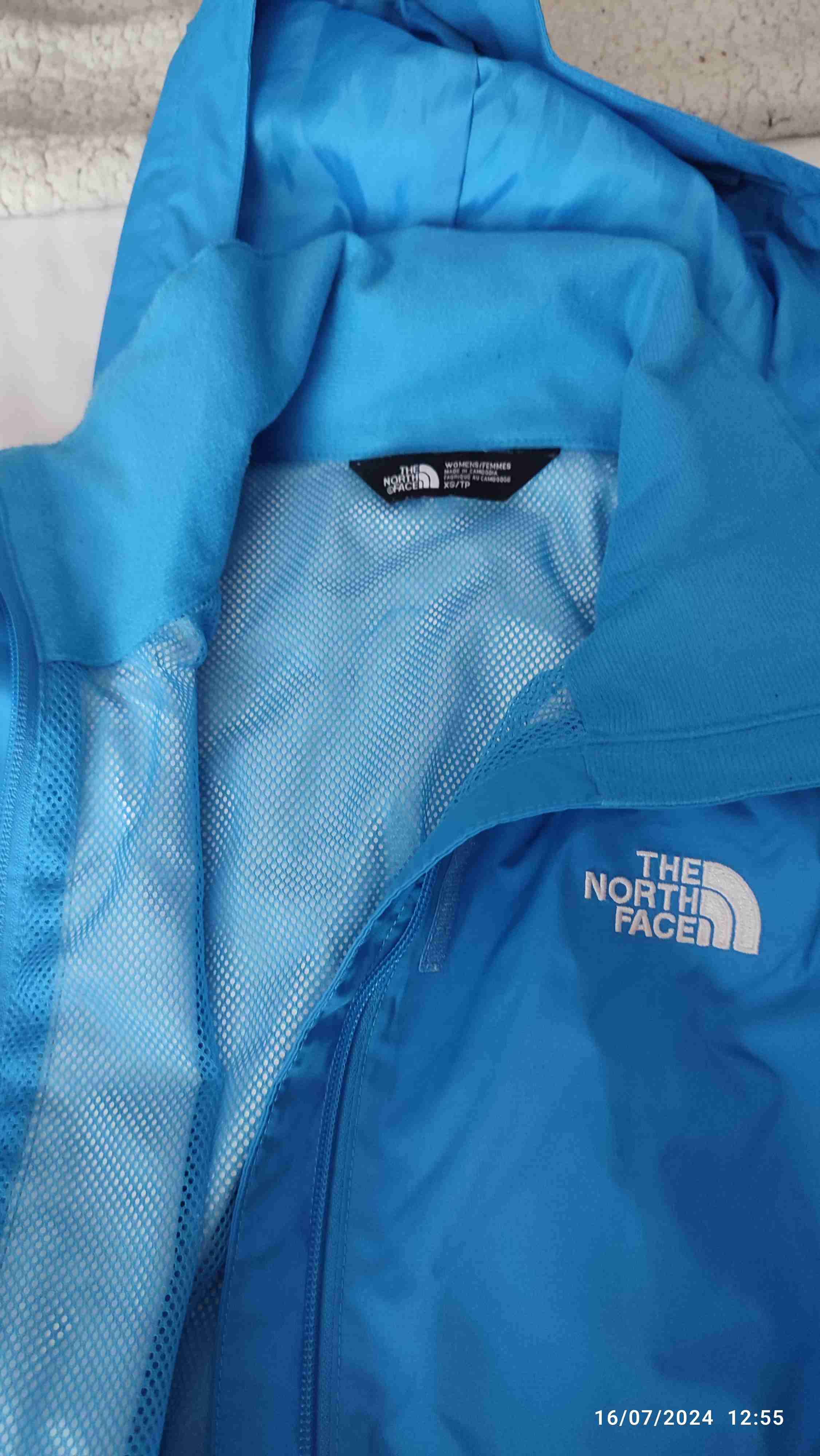 Chaqueta impermeable azul The North Face - miniatura 5