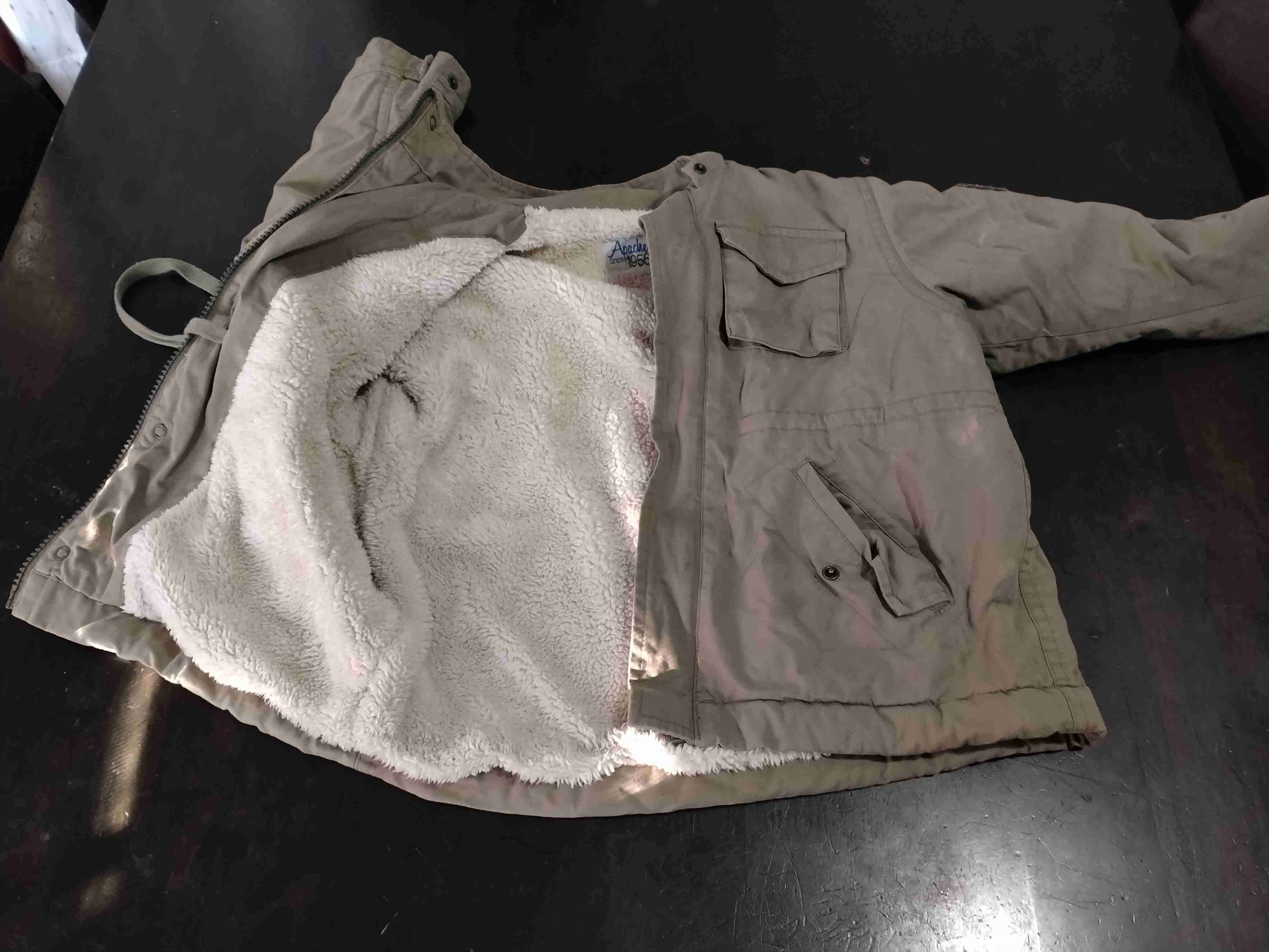 Chaqueta beige con parches - 2