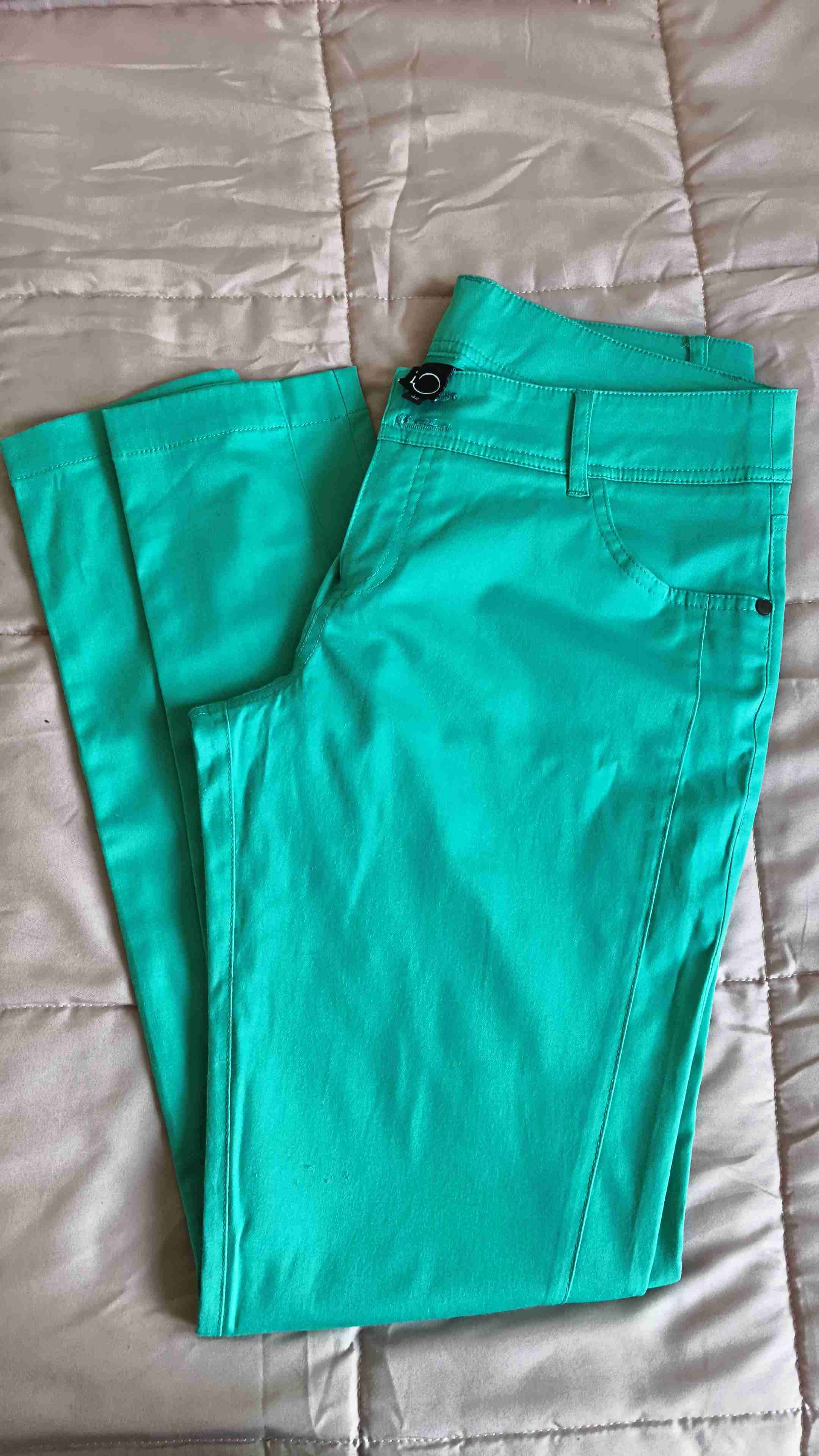 Pantalones verde agua mujer