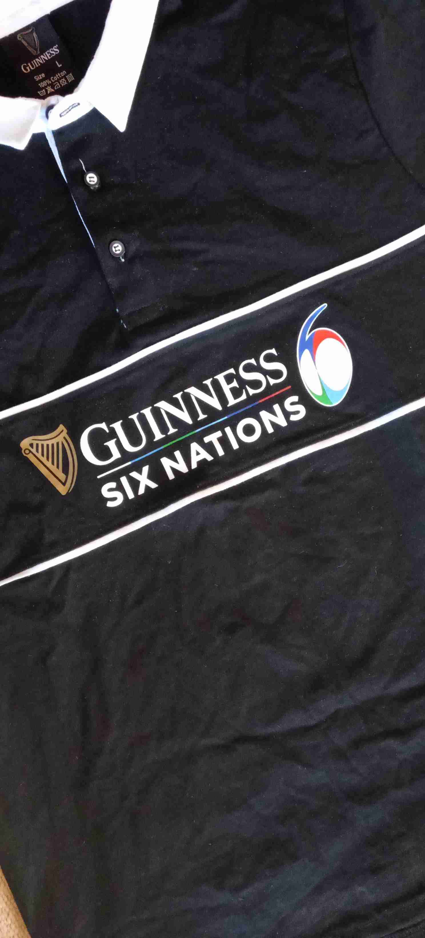 Polera polo Guinness Six Nations negra - miniatura 2
