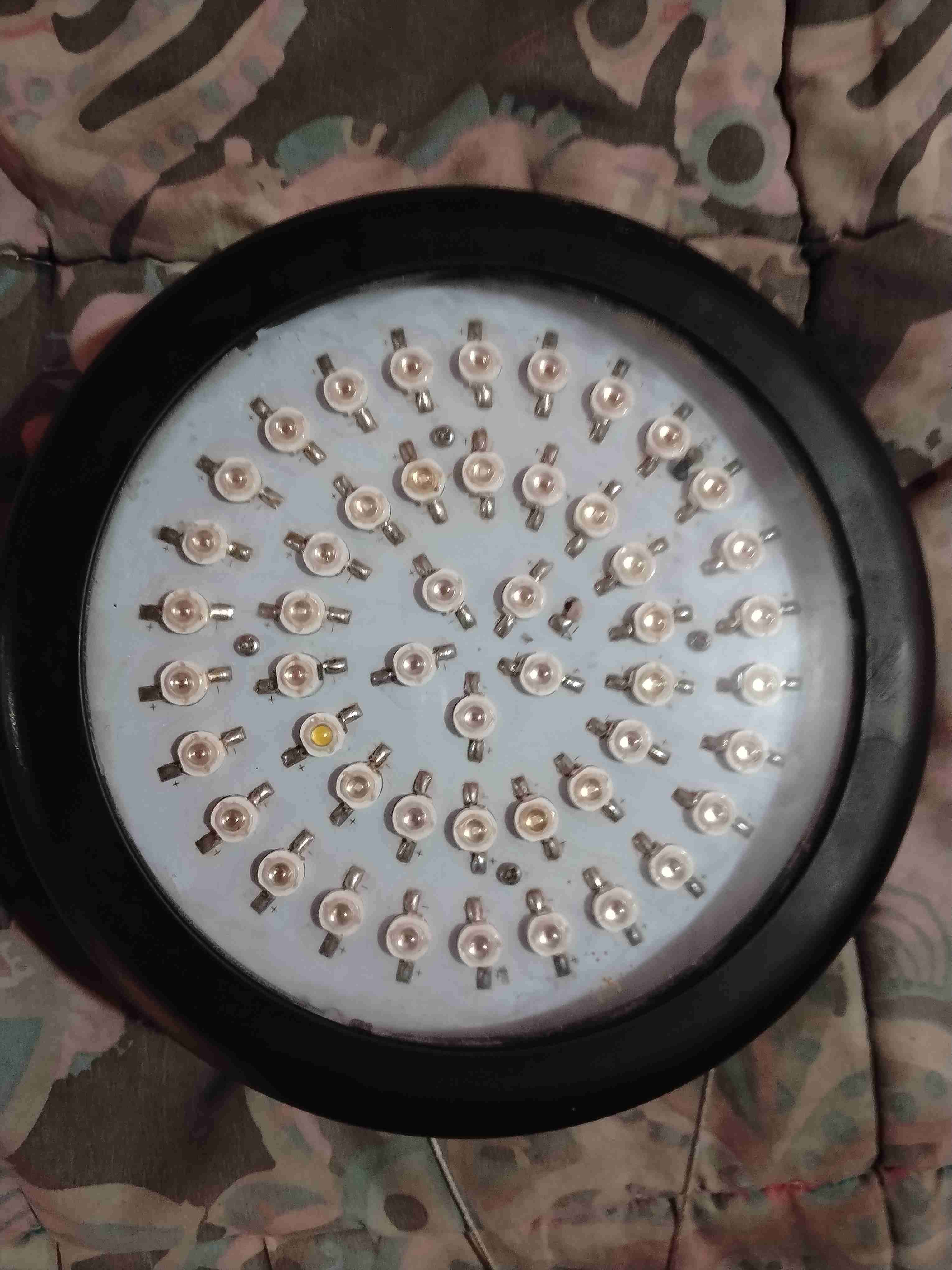 Luz LED circular negra - miniatura 1