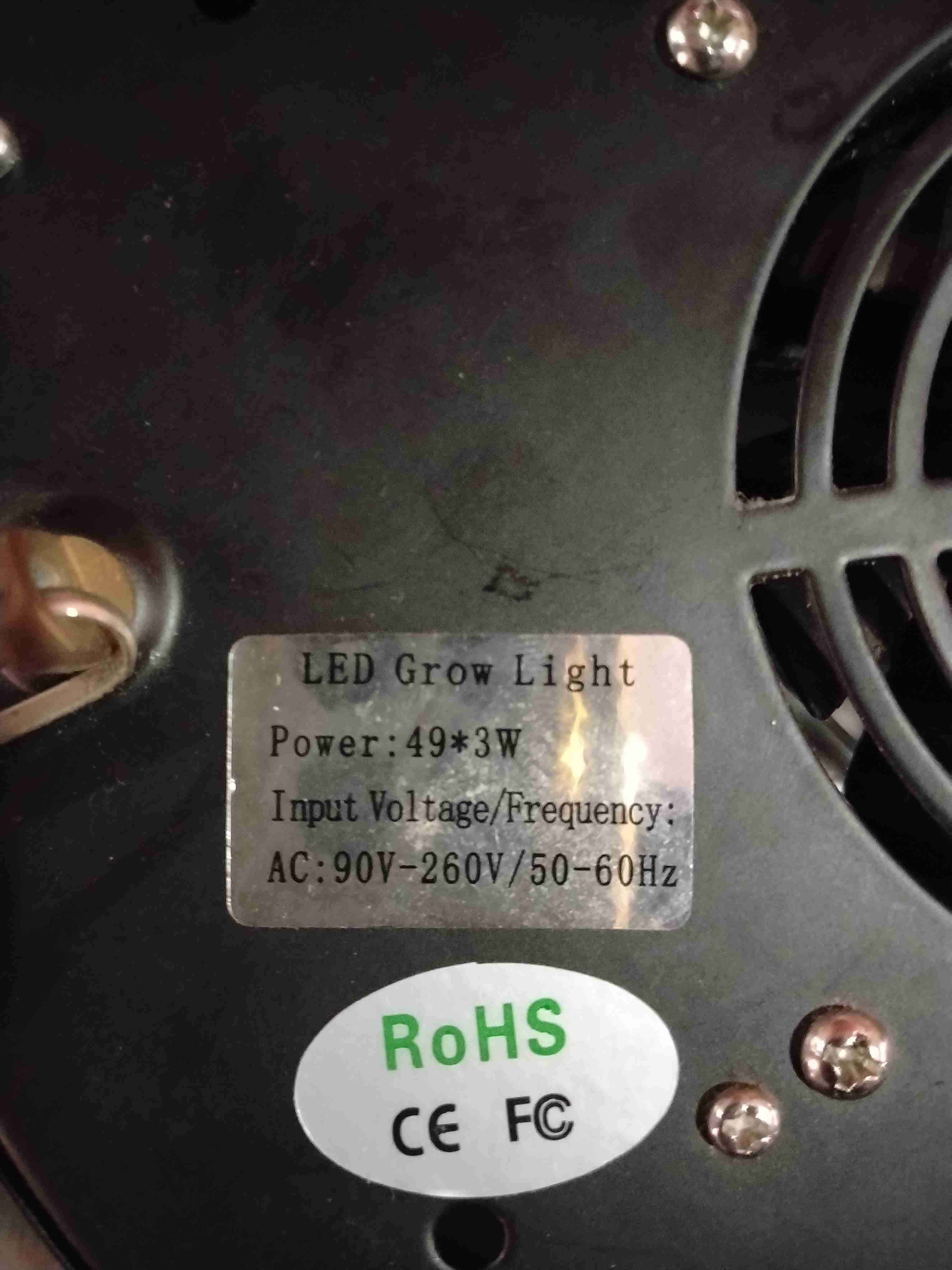 Luz LED circular negra - miniatura 2