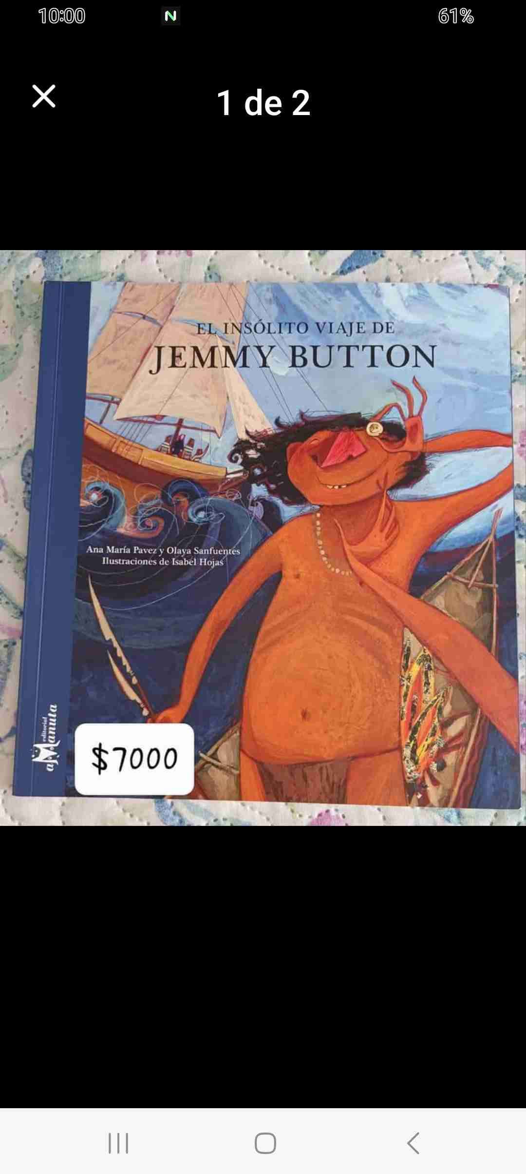 Libro infantil 'El insólito viaje de Jemmy Button' - miniatura 1