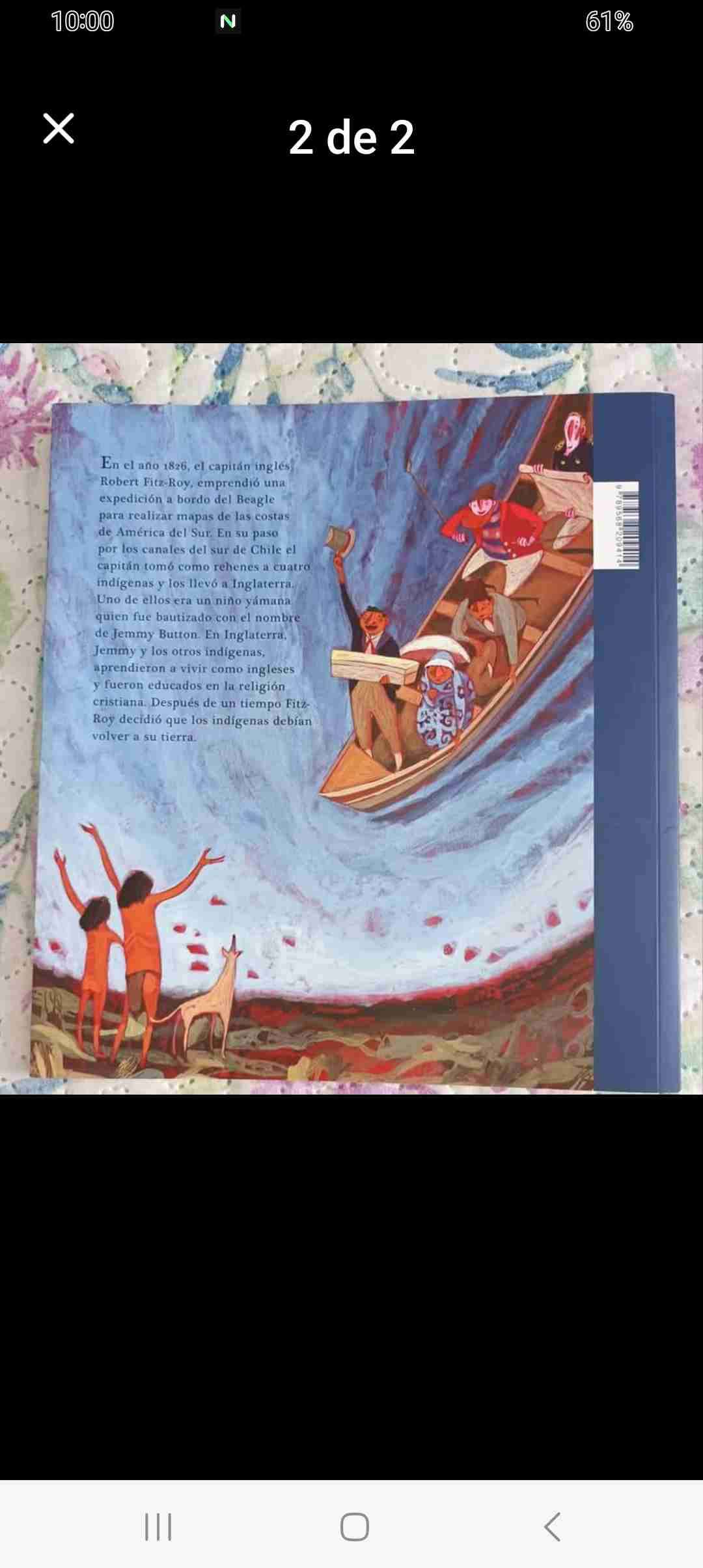 Libro infantil 'El insólito viaje de Jemmy Button' - miniatura 2