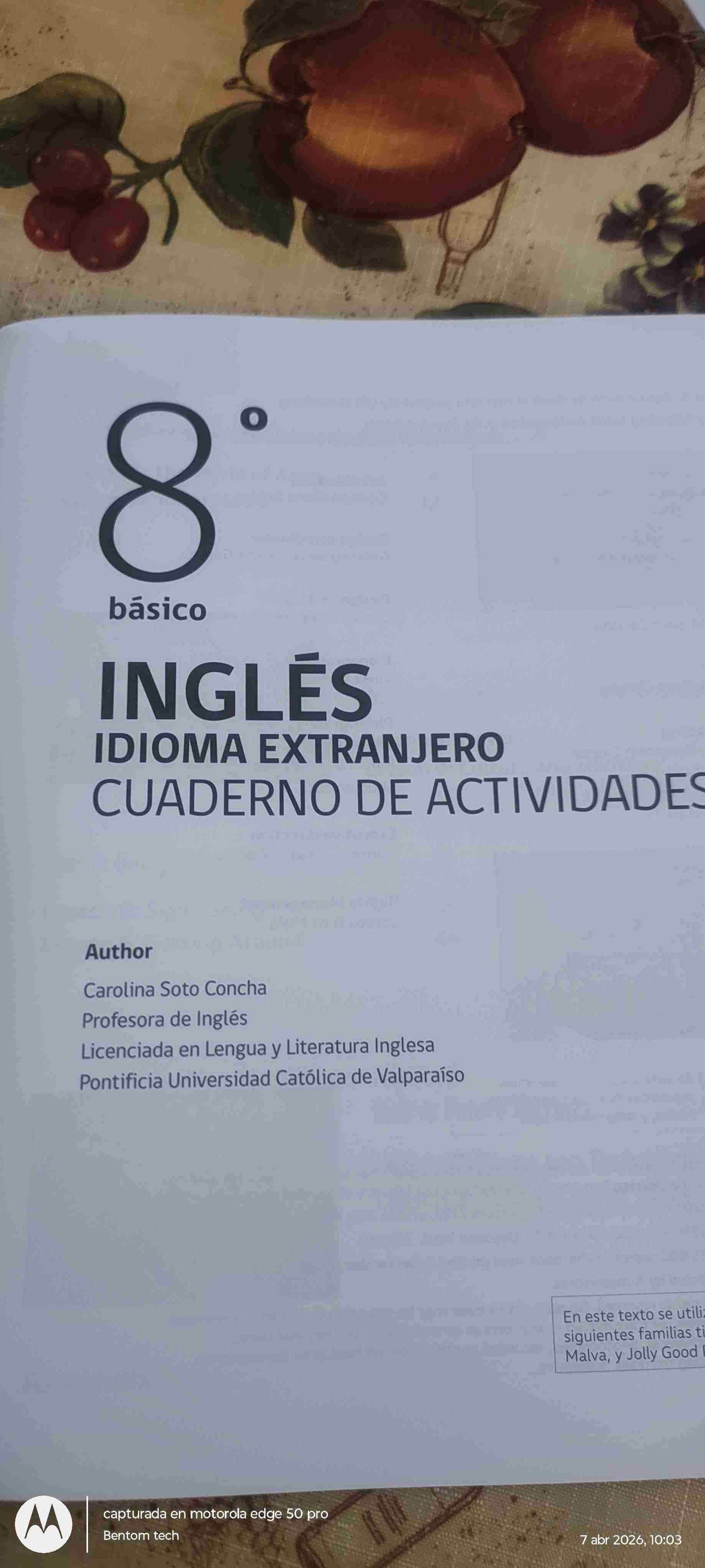 Libro de actividades inglés 8° - 2