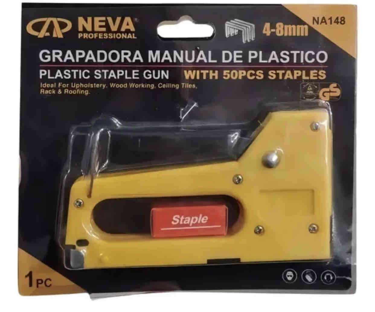 Grapadora manual de plástico