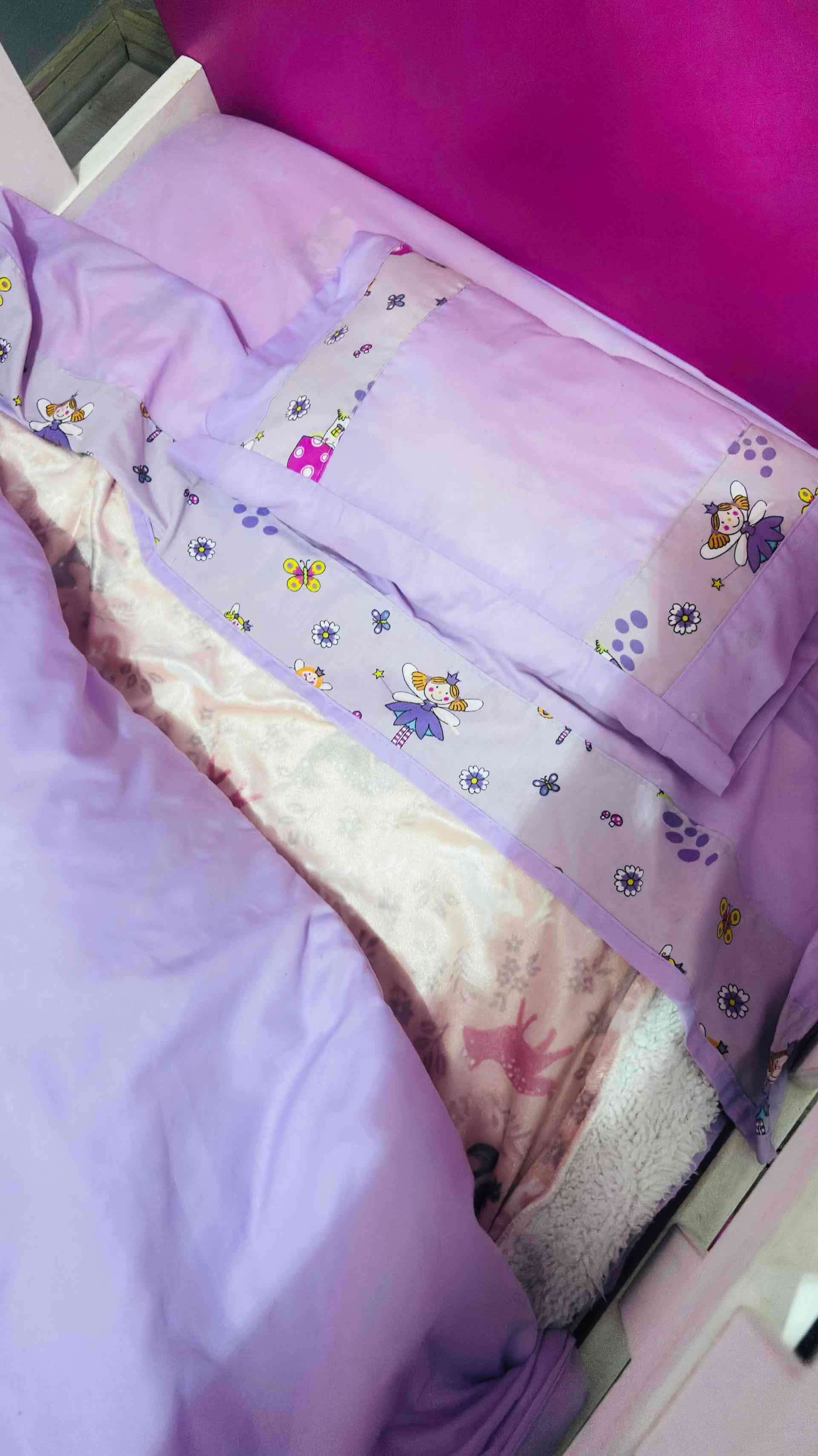 Cuna convertible rosada con cajonera - 6