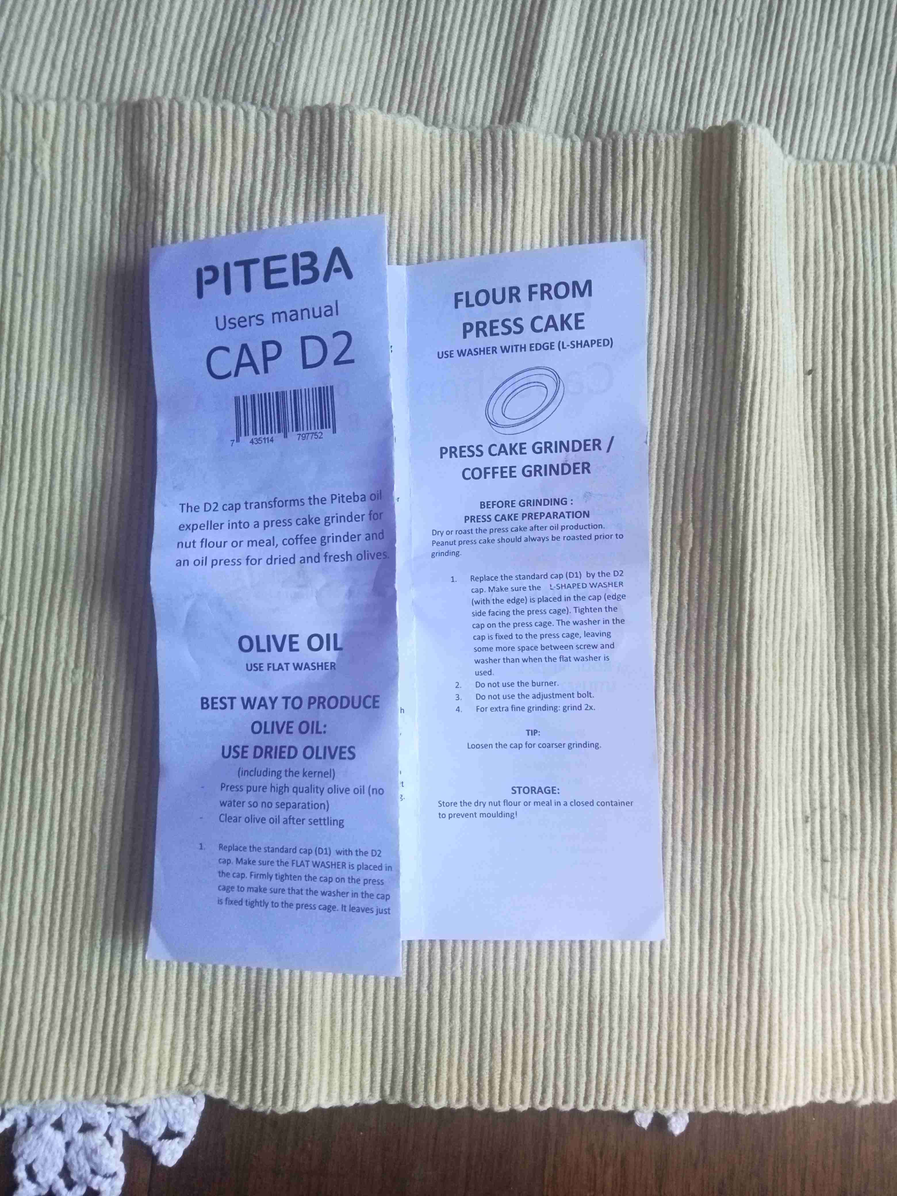 Prensa manual de aceite Piteba - 6