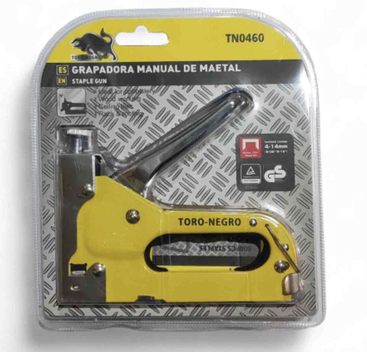 Grapadora manual Toro-Negro amarilla