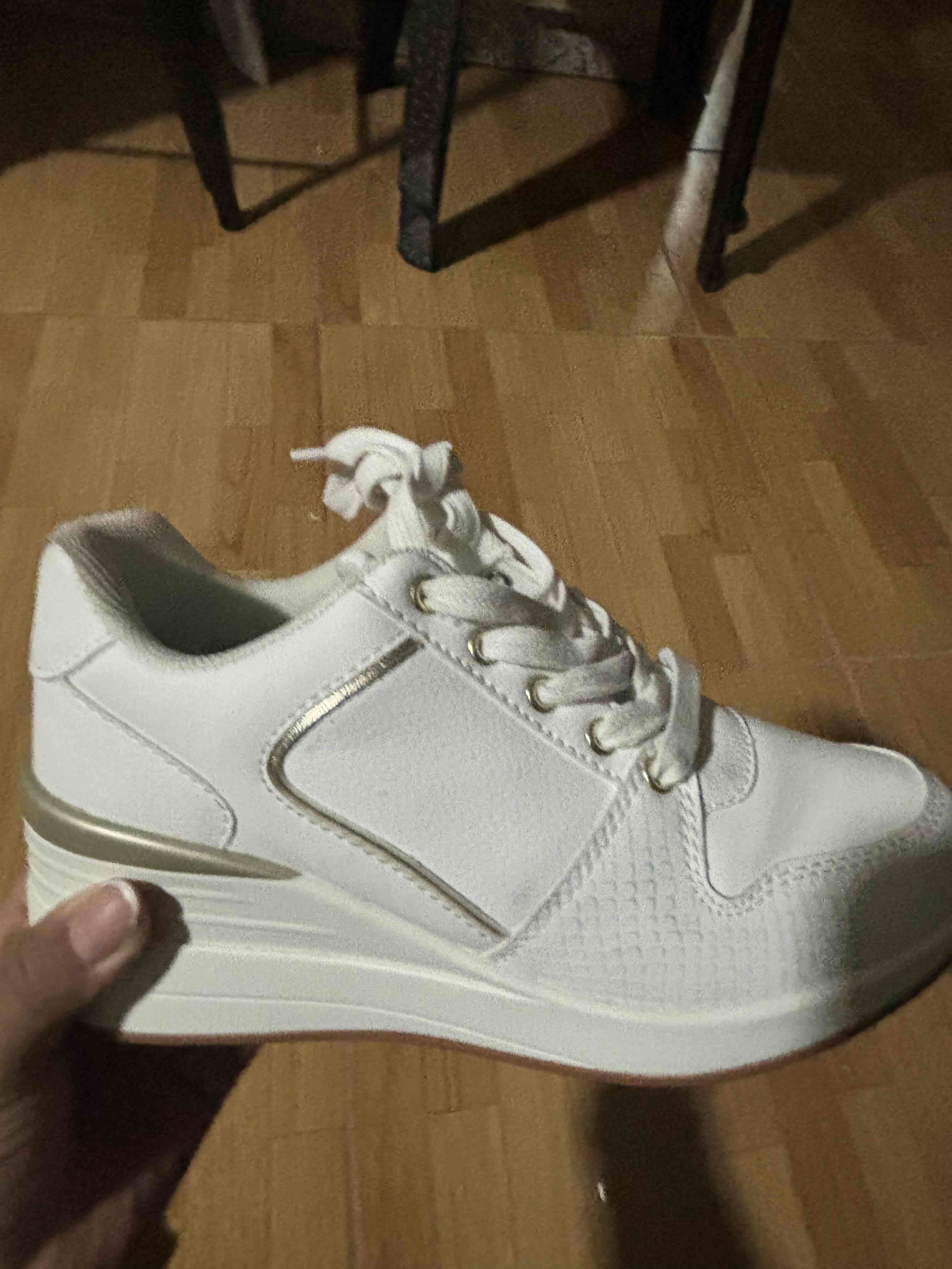Zapatillas blancas con plataforma - miniatura 2