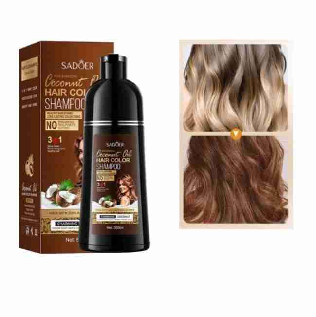 Shampoo con Color Castaño Claro 500Ml