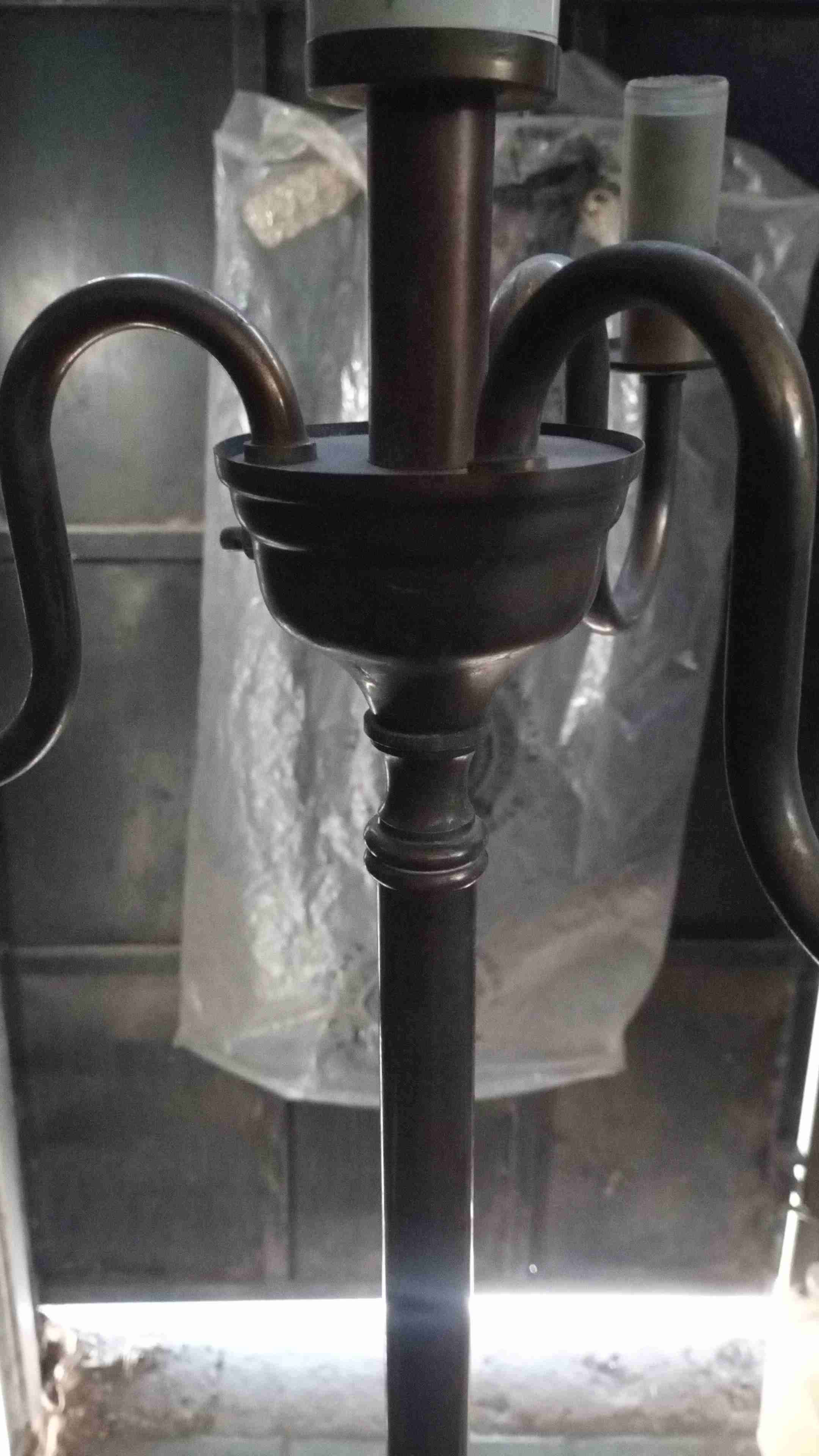 Lámpara de pie vintage bronce - miniatura 4