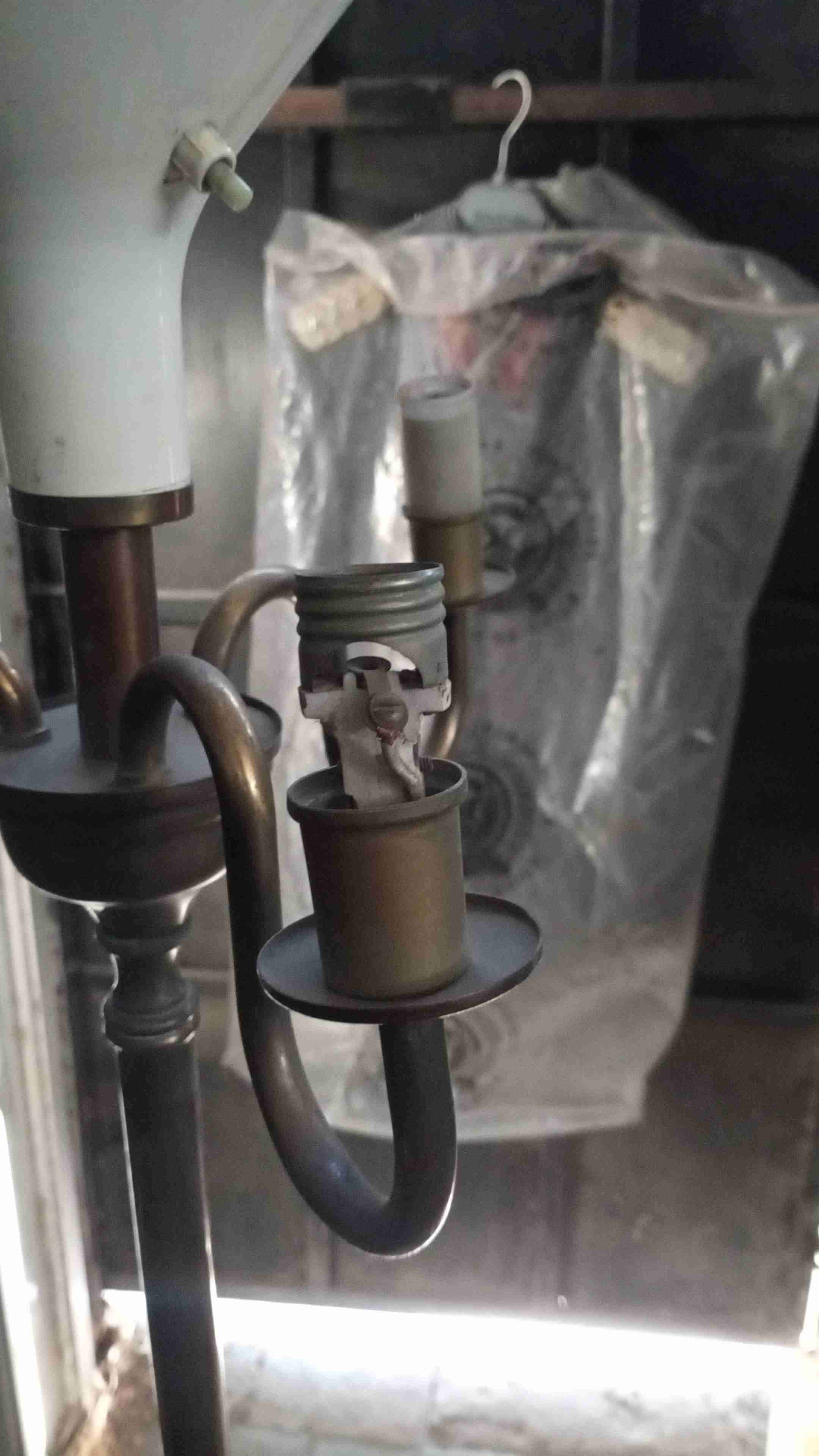 Lámpara de pie vintage bronce - miniatura 5