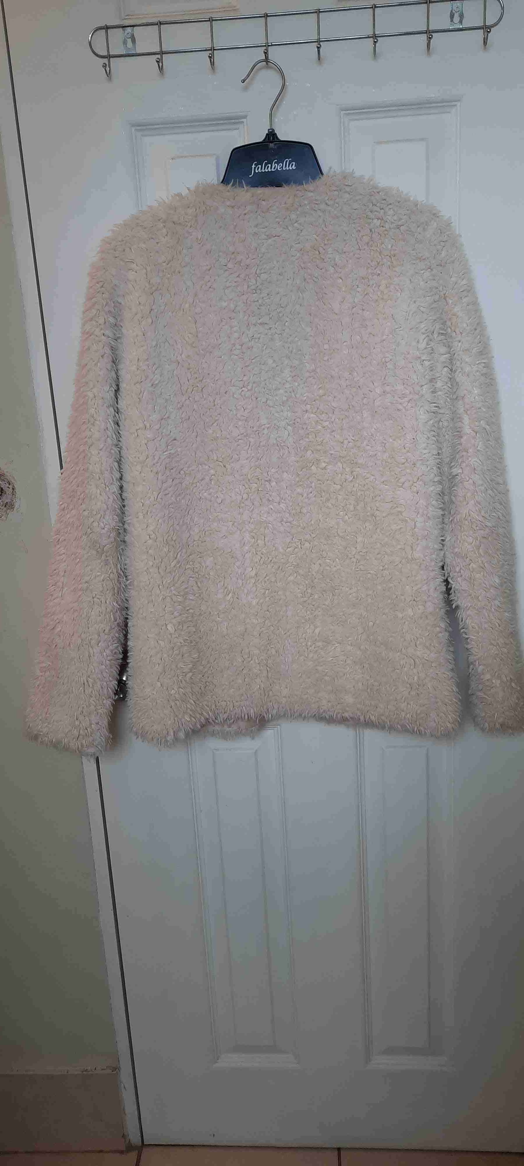 Chaqueta peluda crema Urb - miniatura 4