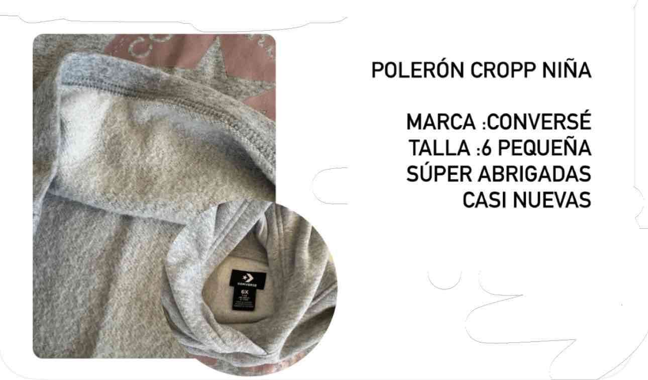 Polerón crop converse niña - miniatura 3