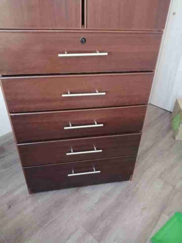 Ropero Clóset Alto y Profundo – 2 Puertas + 5 Cajo - miniatura 4