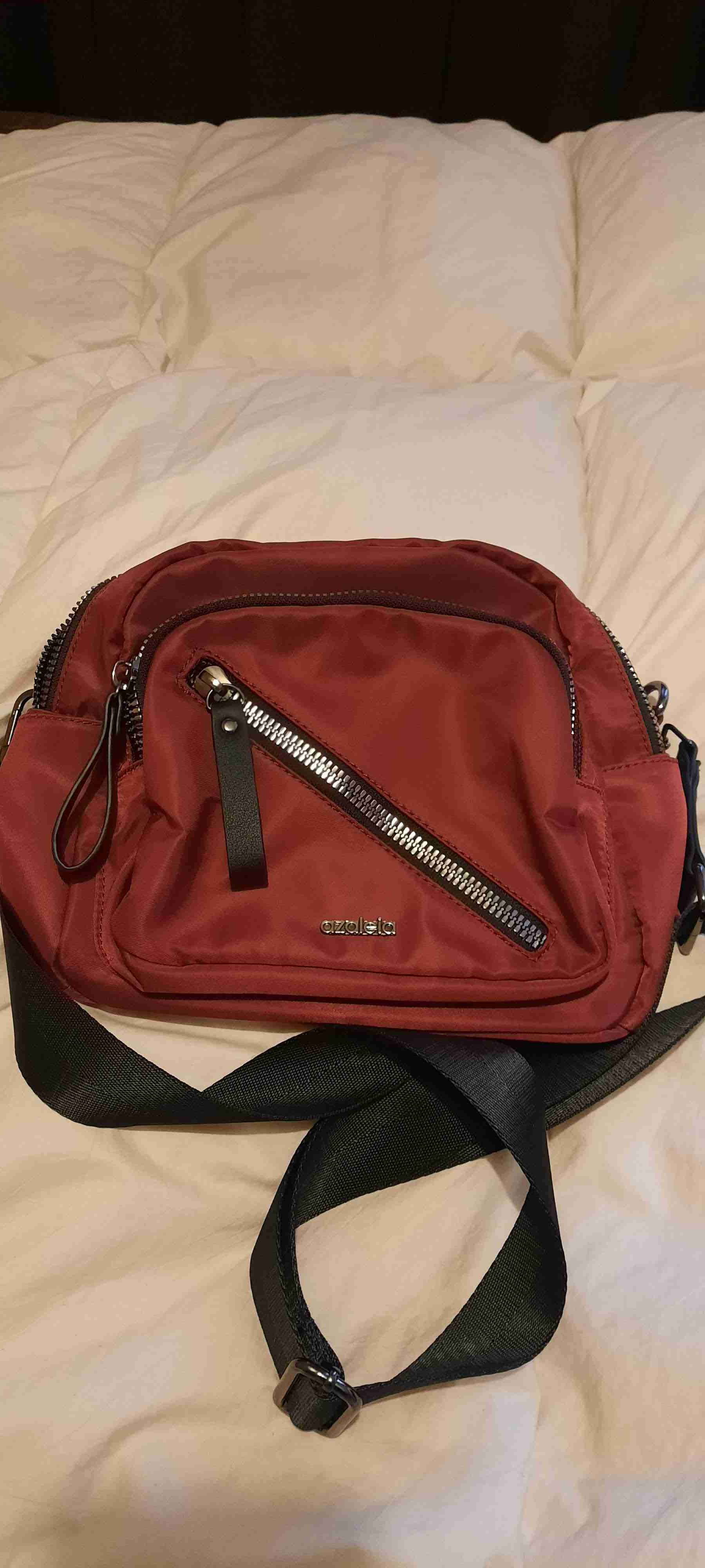 Bandolera roja con cierres - miniatura 2