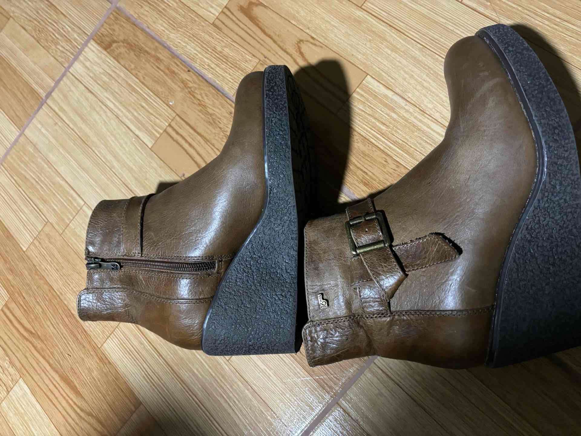 Botines de cuero marrón - 2