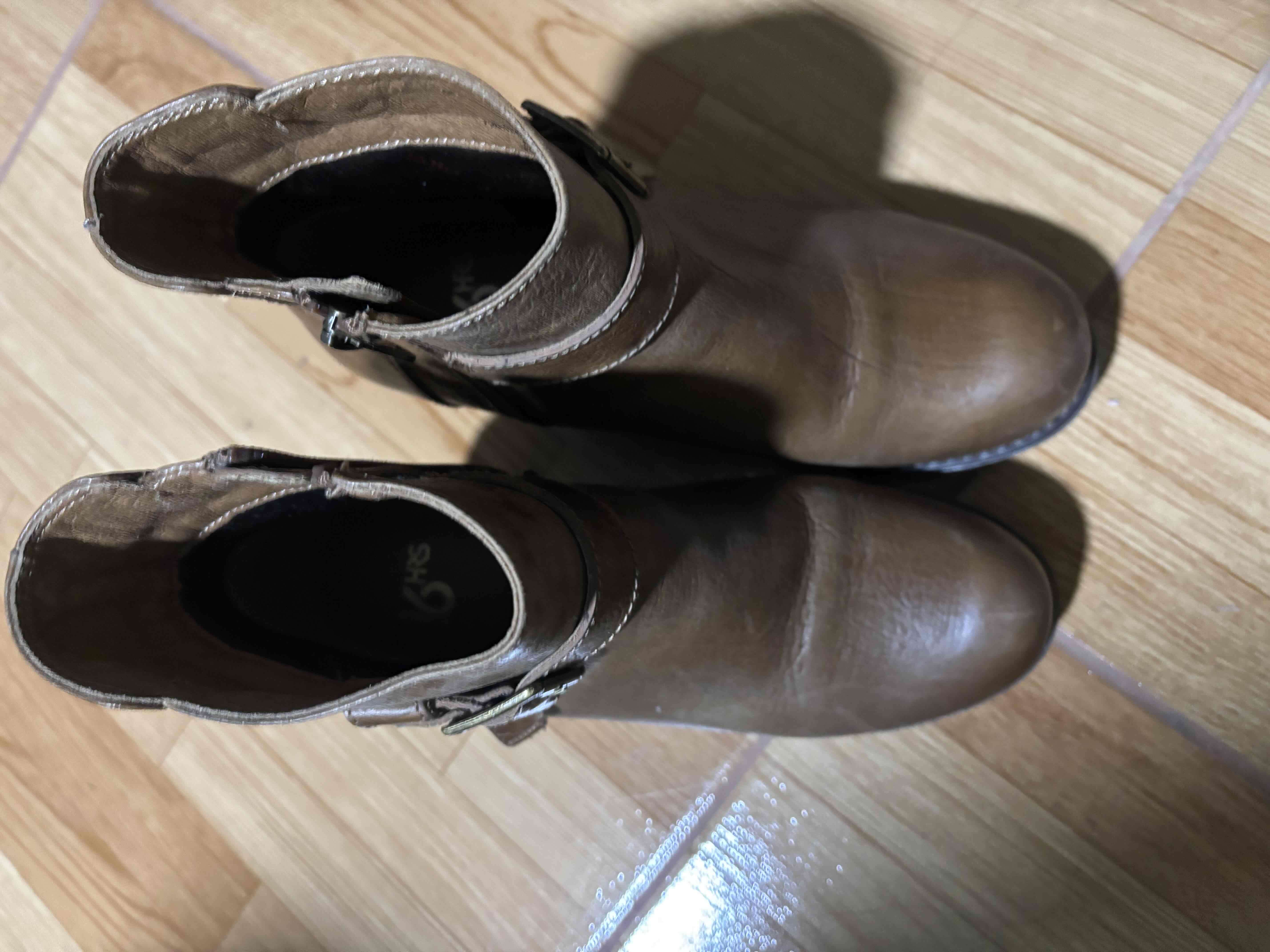 Botines de cuero marrón - 3