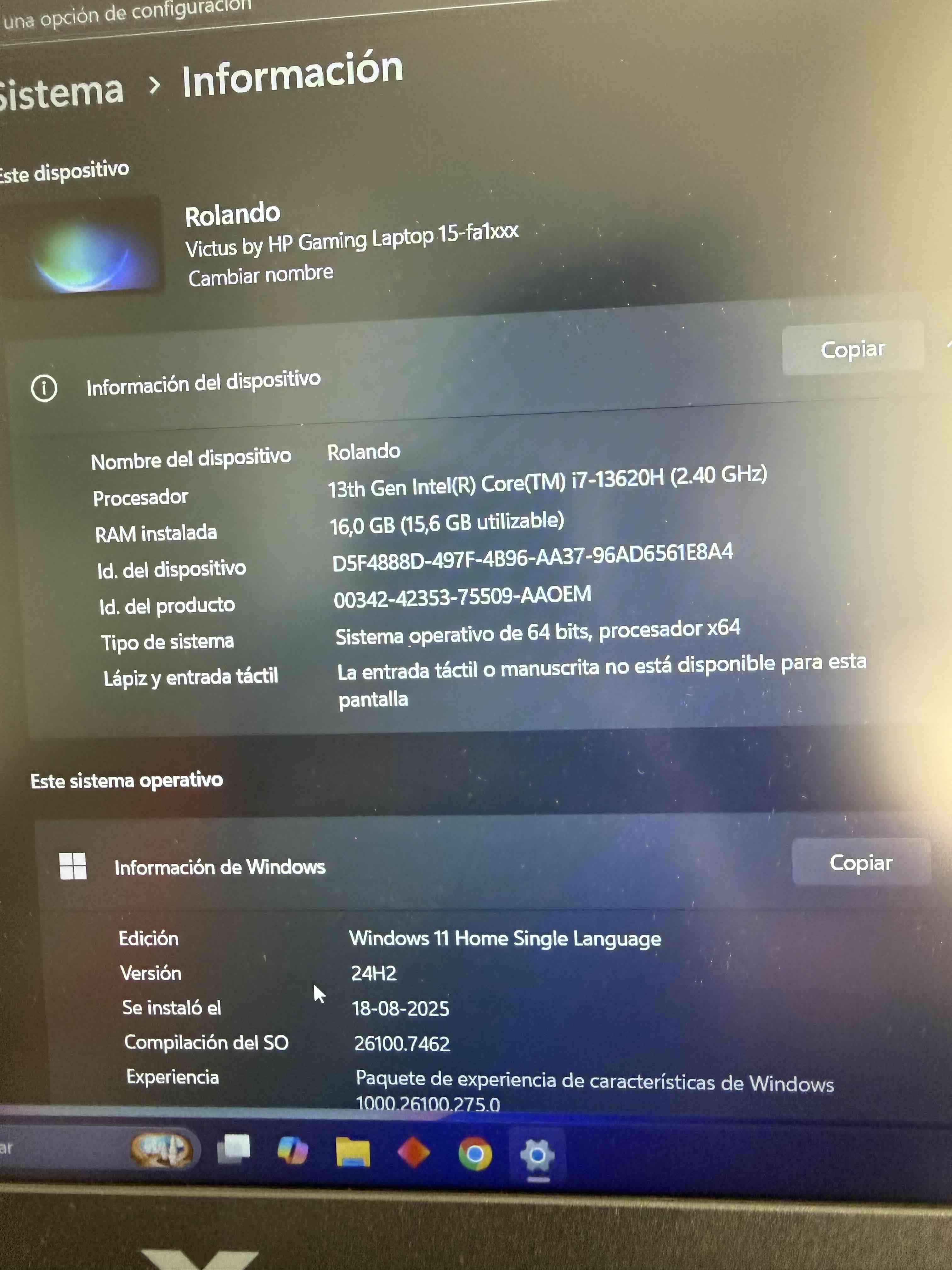 NOTEBOOK GAMER HP VICTUS 15-FA1097LA INTEL CORE I7 - miniatura 3