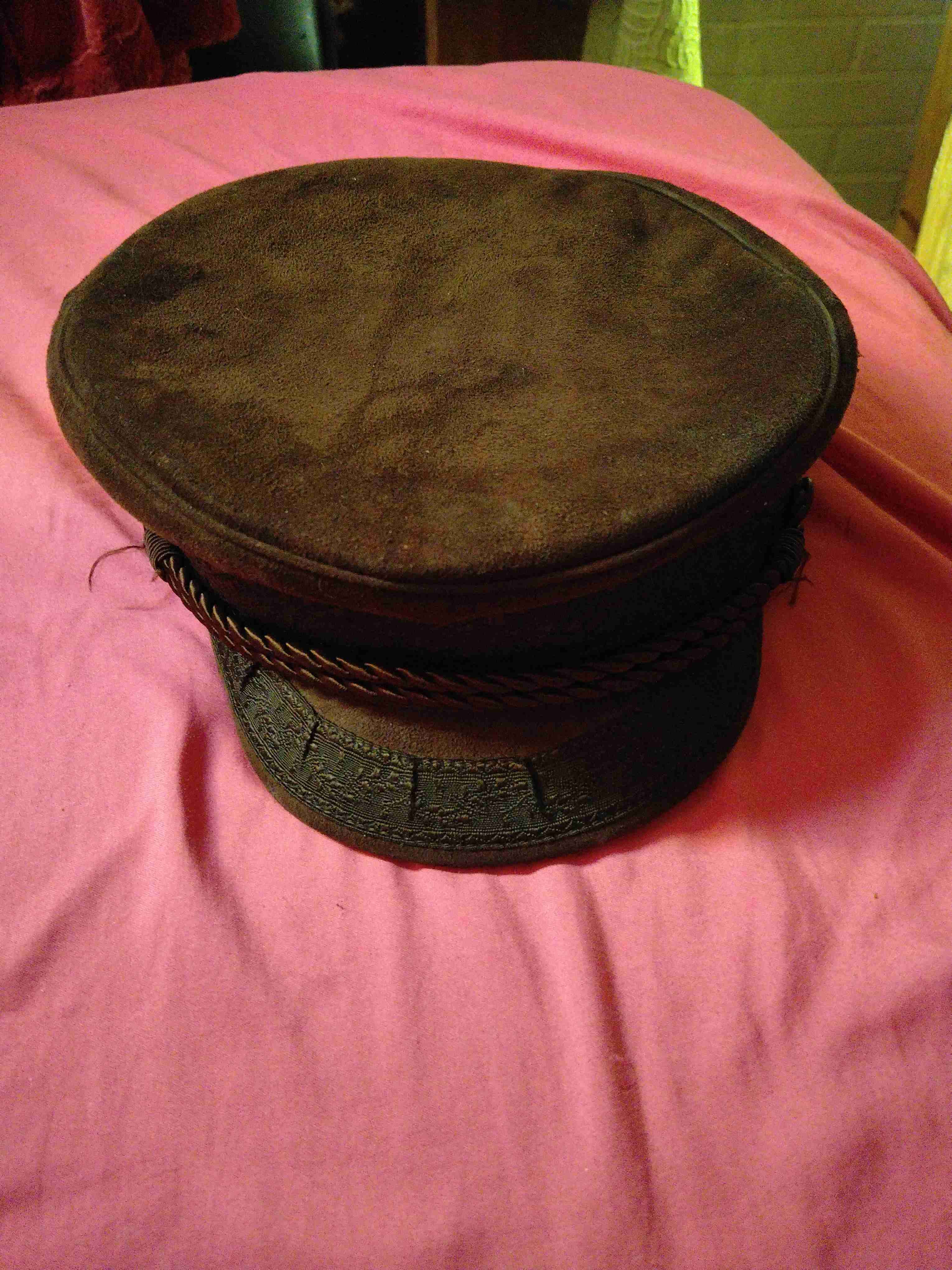 Gorra militar café vintage