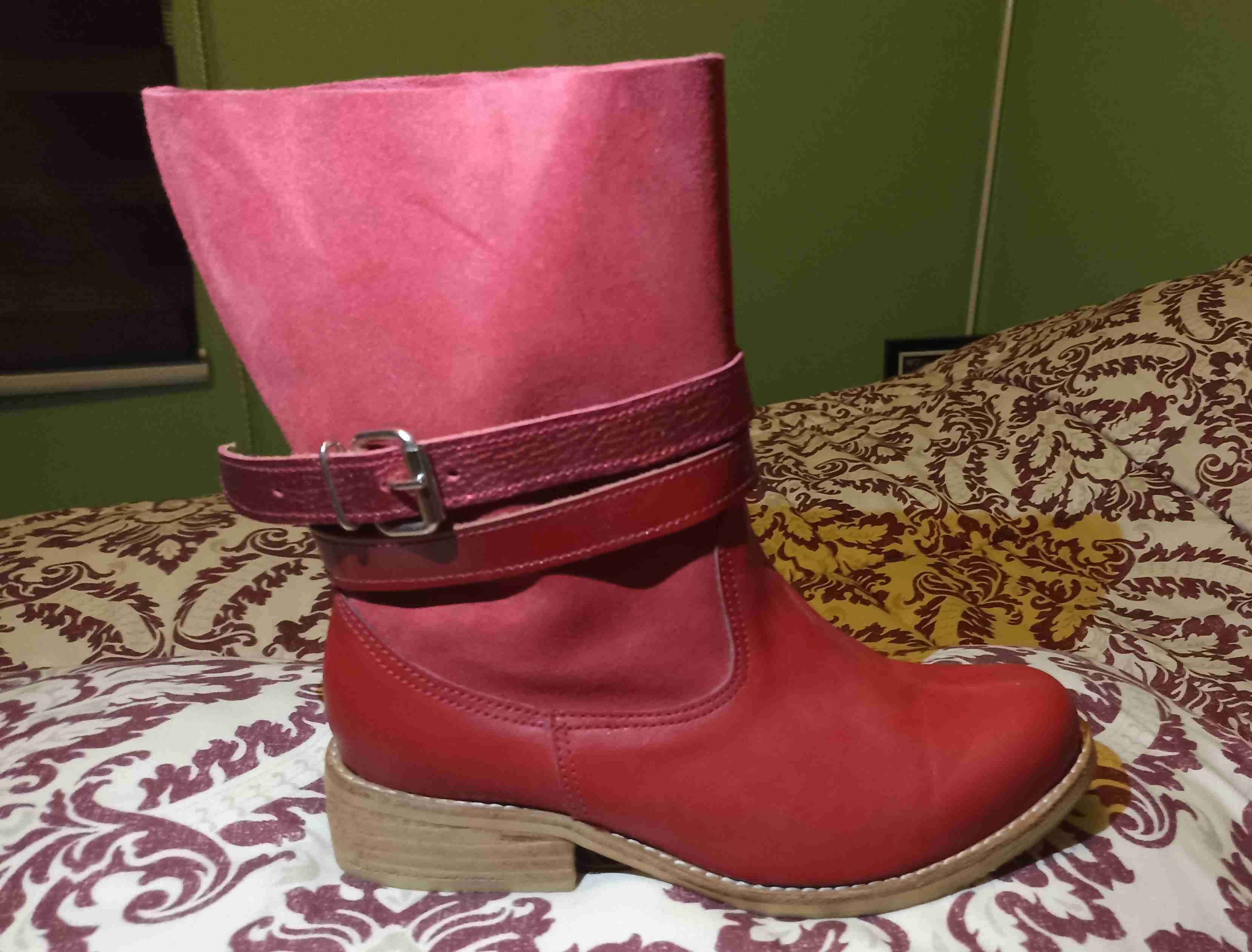 Botines rojos para mujer - 1