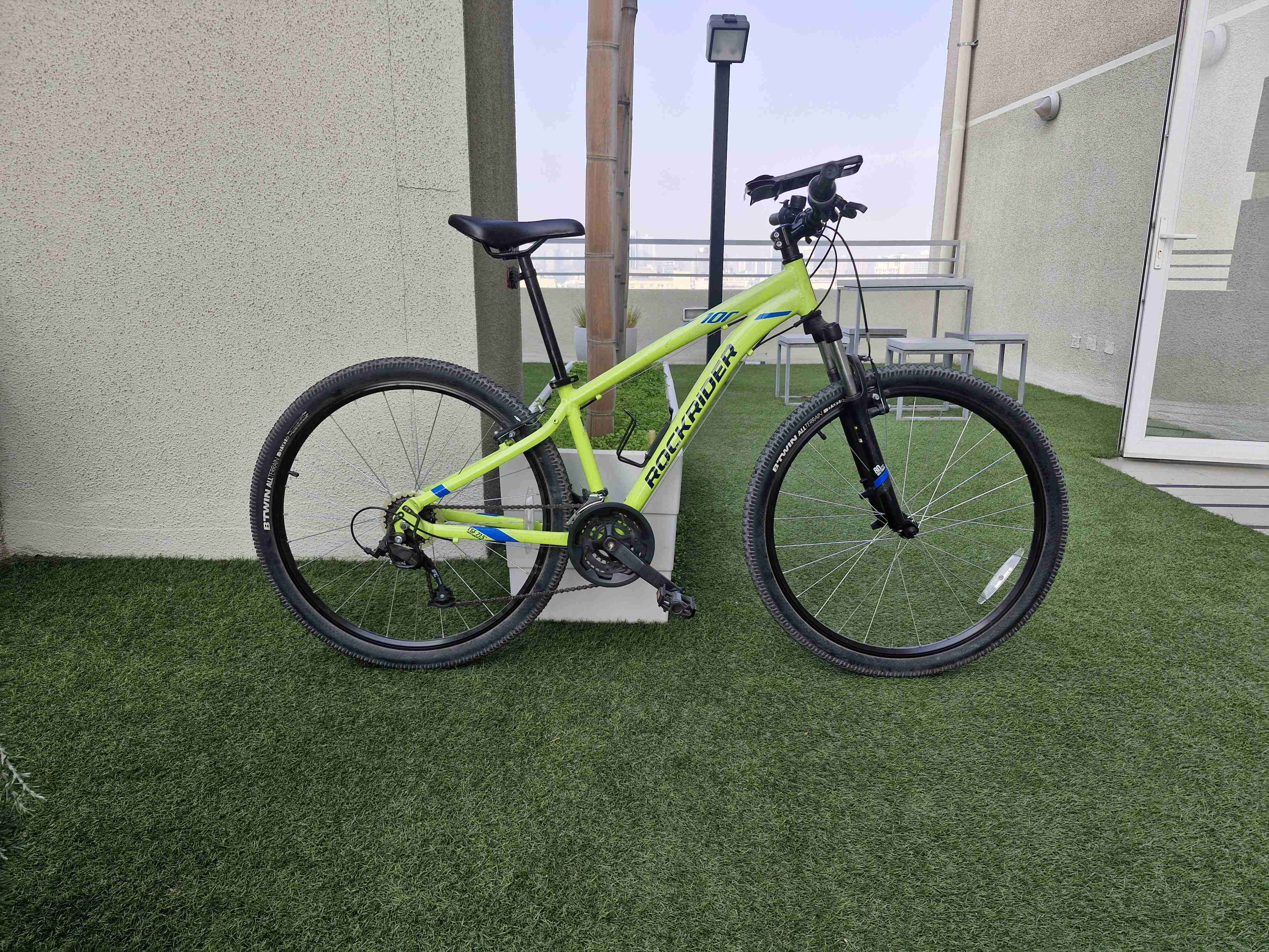 Bicicleta montaña Aluminio Rockrider verde - miniatura 1