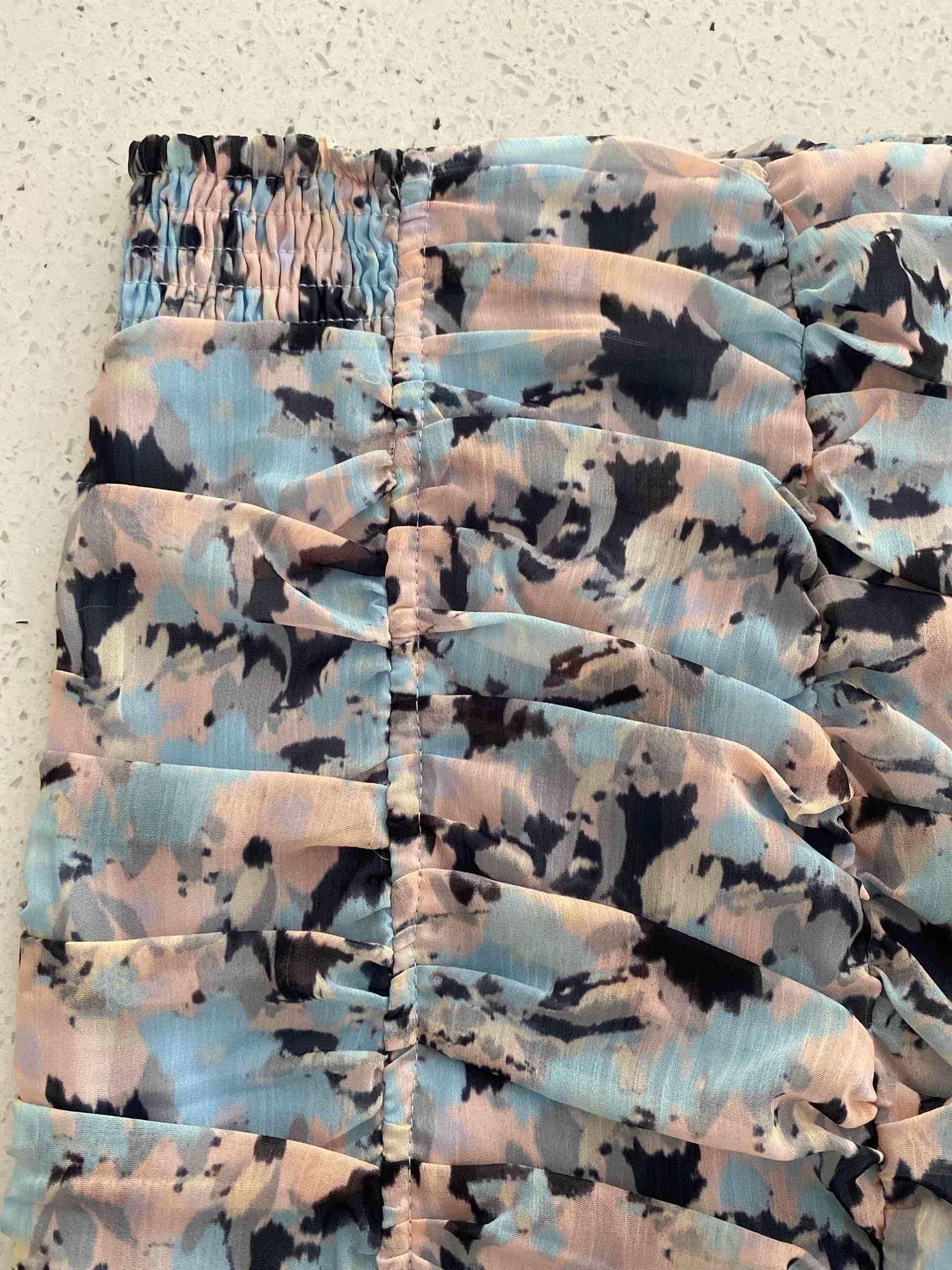 Falda corta estampada multicolor - miniatura 2