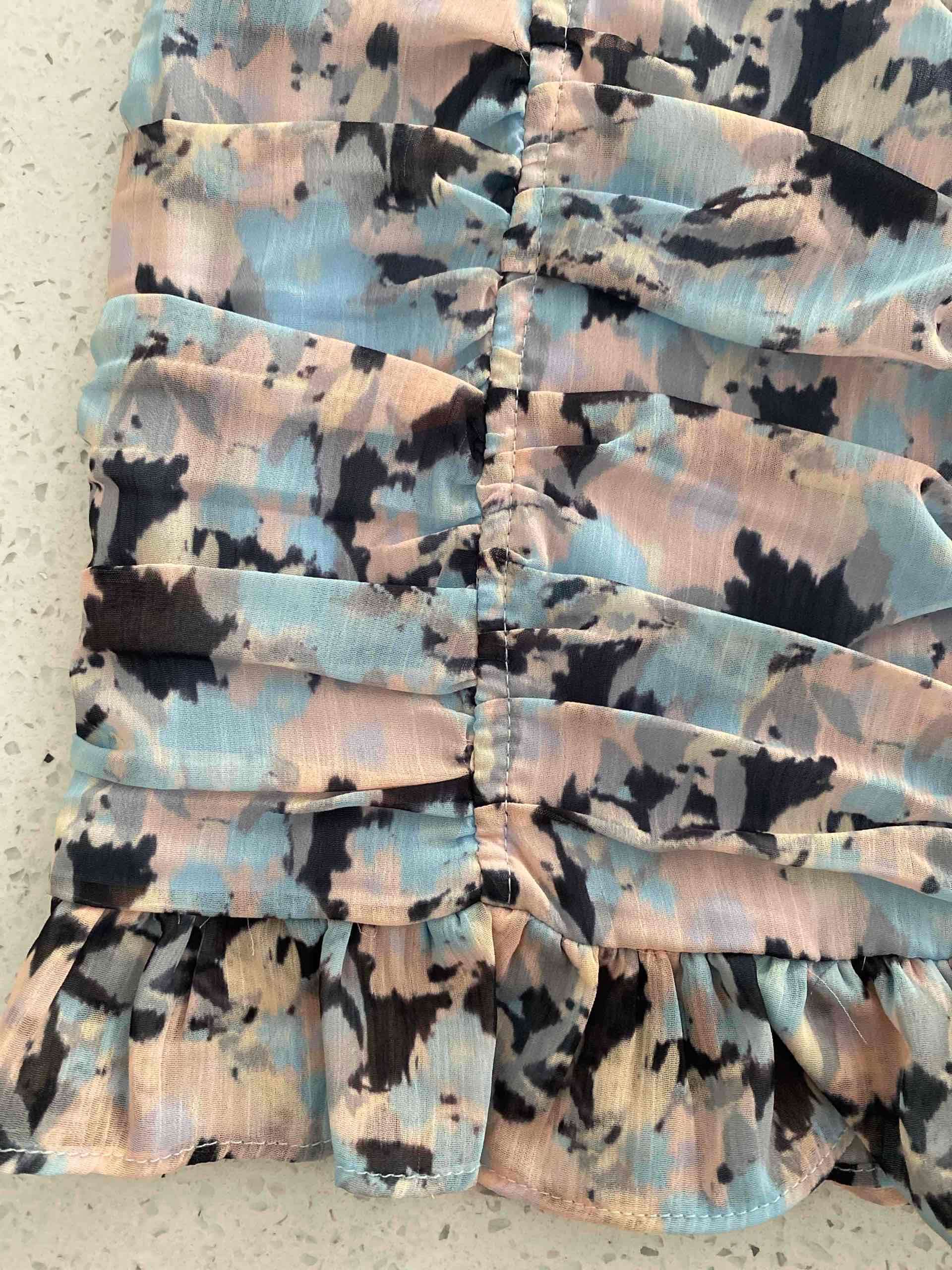 Falda corta estampada multicolor - miniatura 3