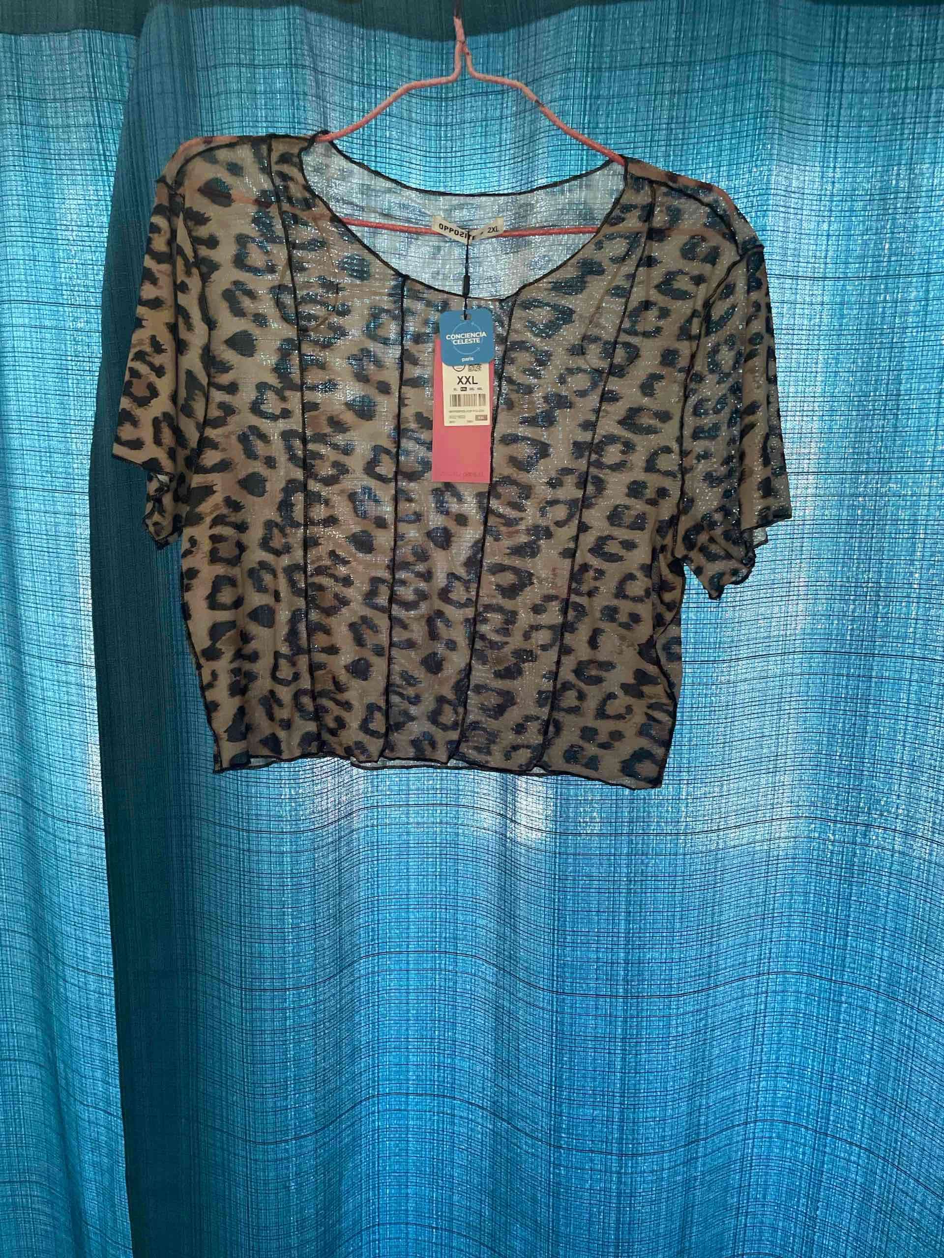 Polera animal print transparente - miniatura 2
