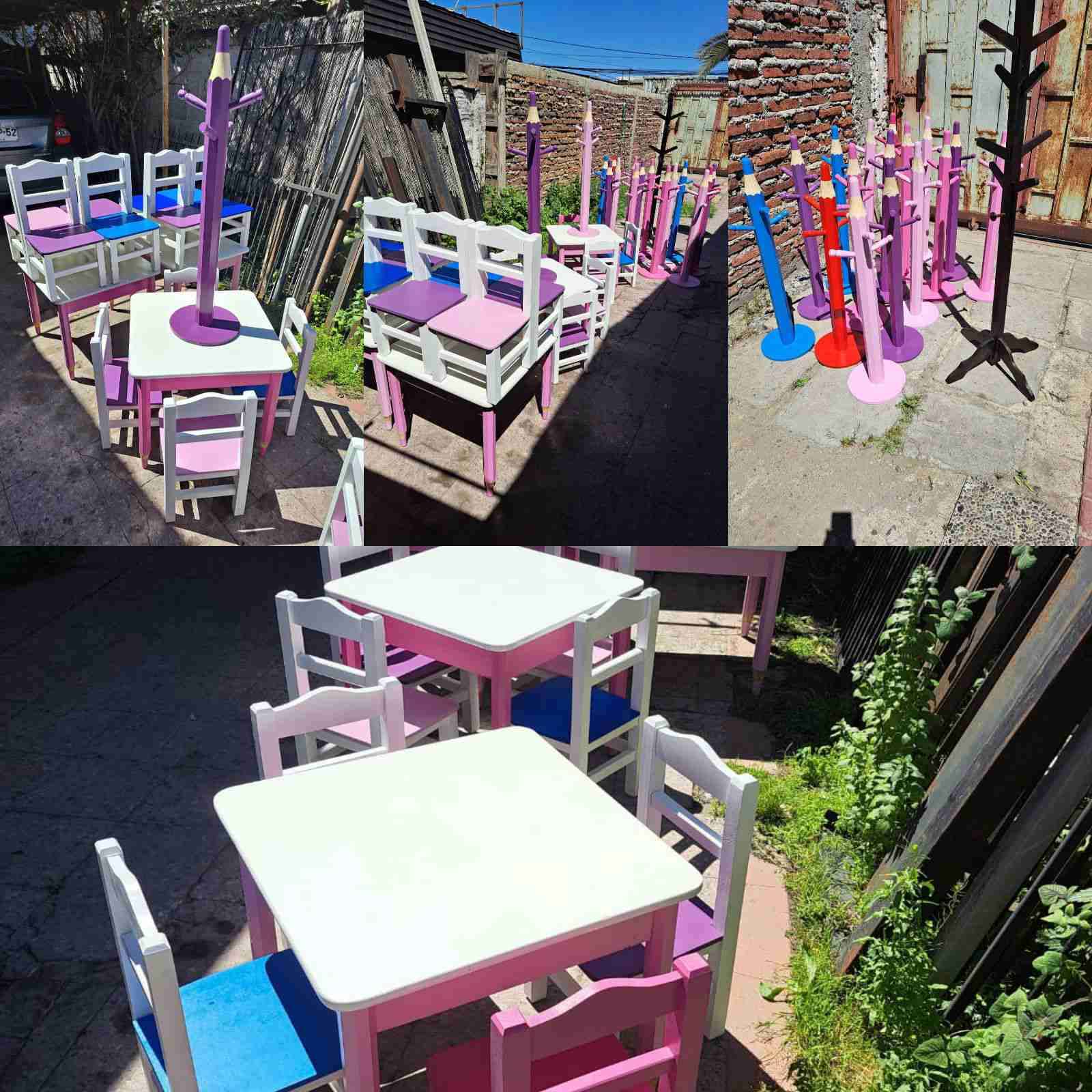 Percheros, mezas de niños y Percheros de adultos - miniatura 1