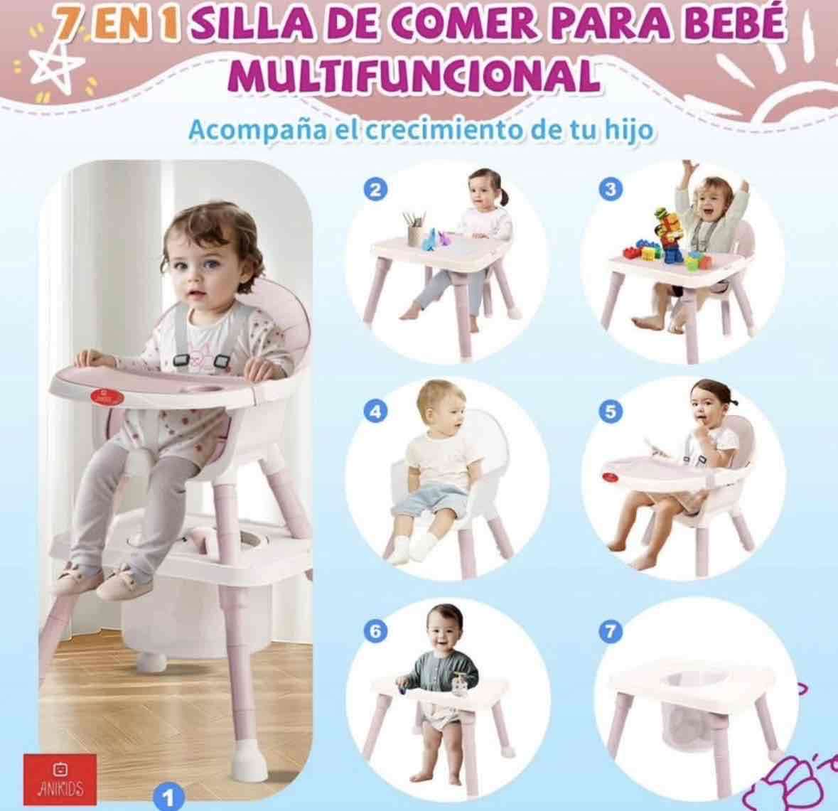Silla de comer para bebé 7 en 1 - 1