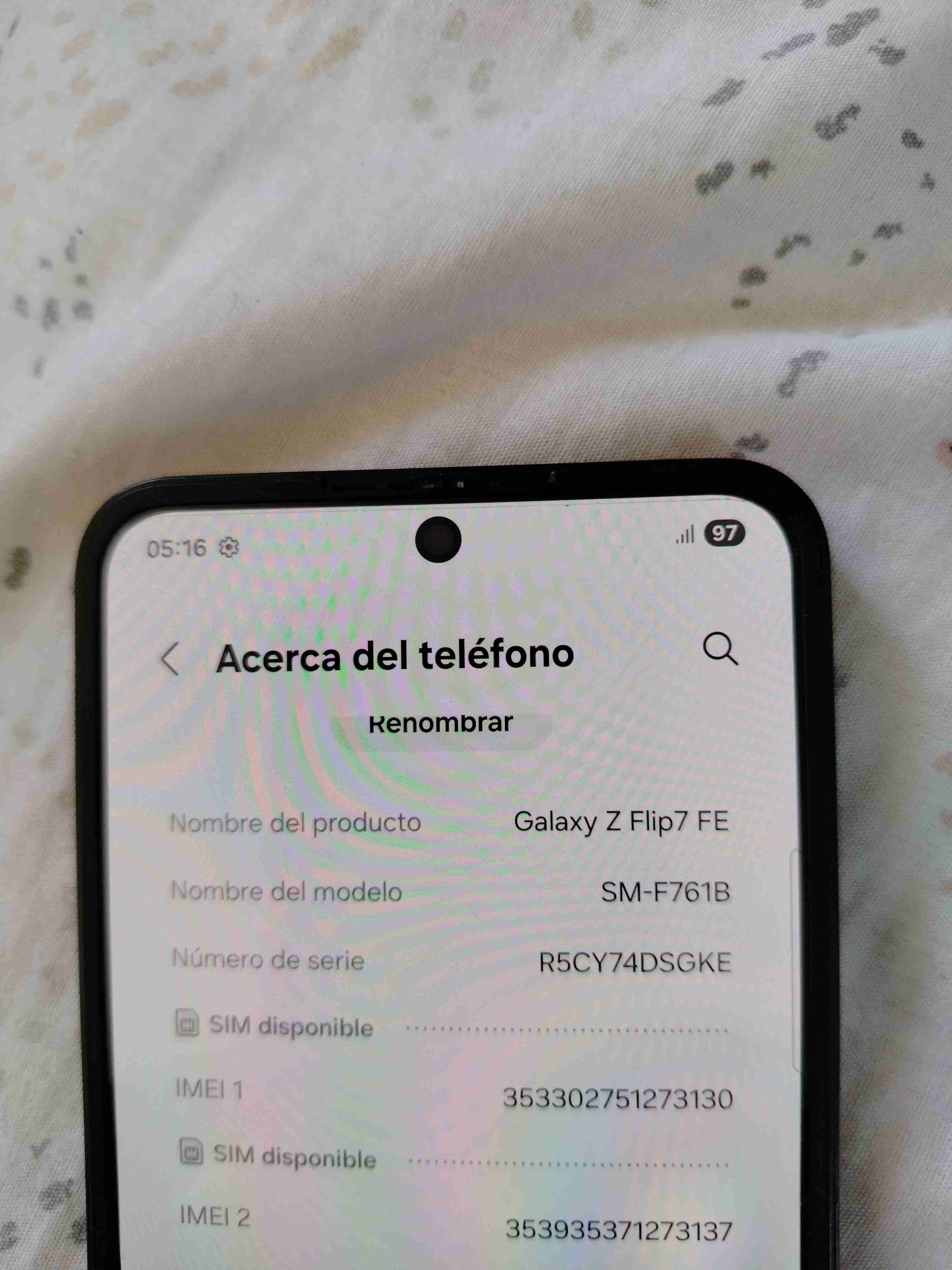 Smartphone plegable negro - miniatura 2