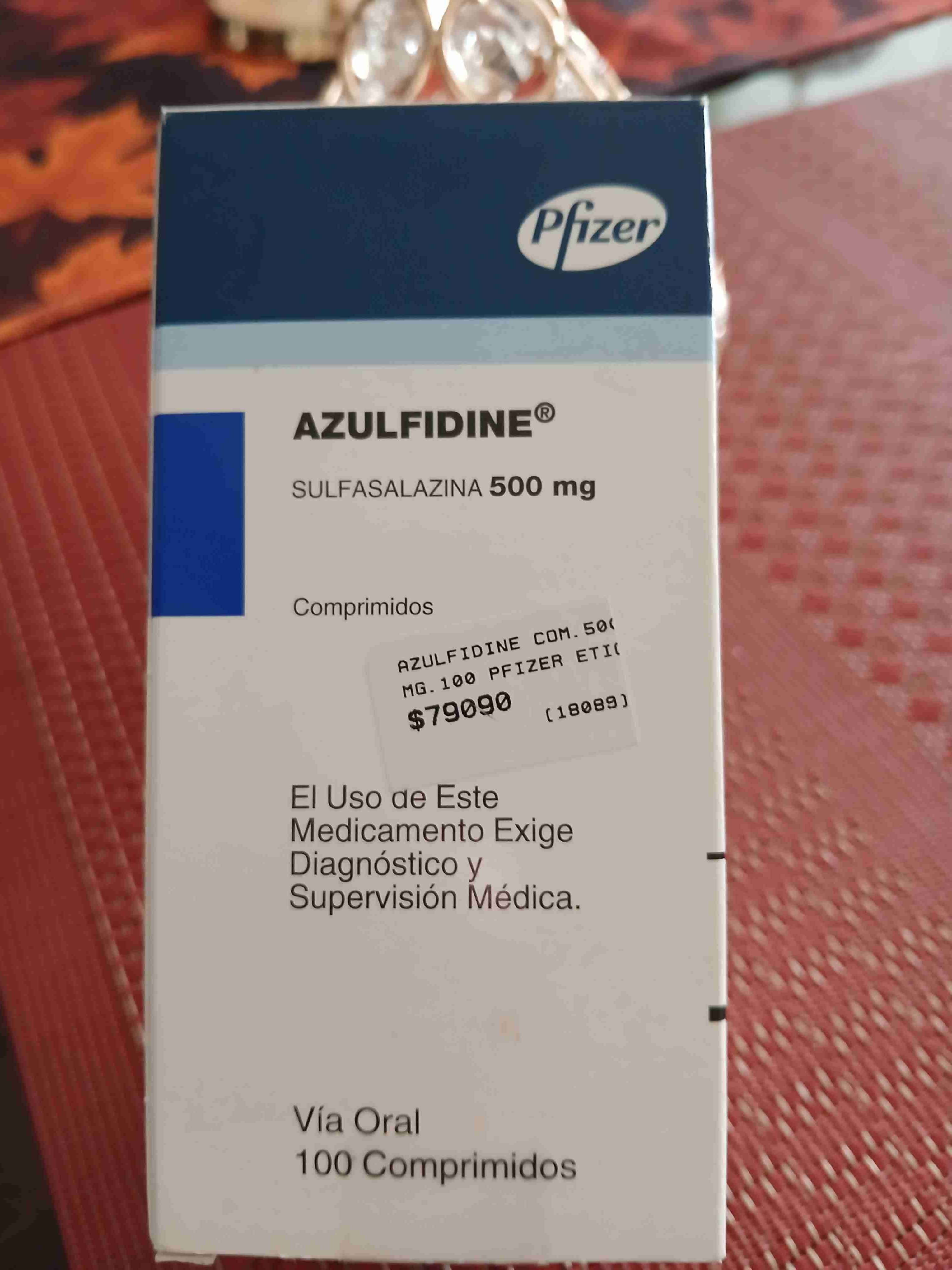 Azulfidine 500 mg 100 comprimidos - miniatura 2