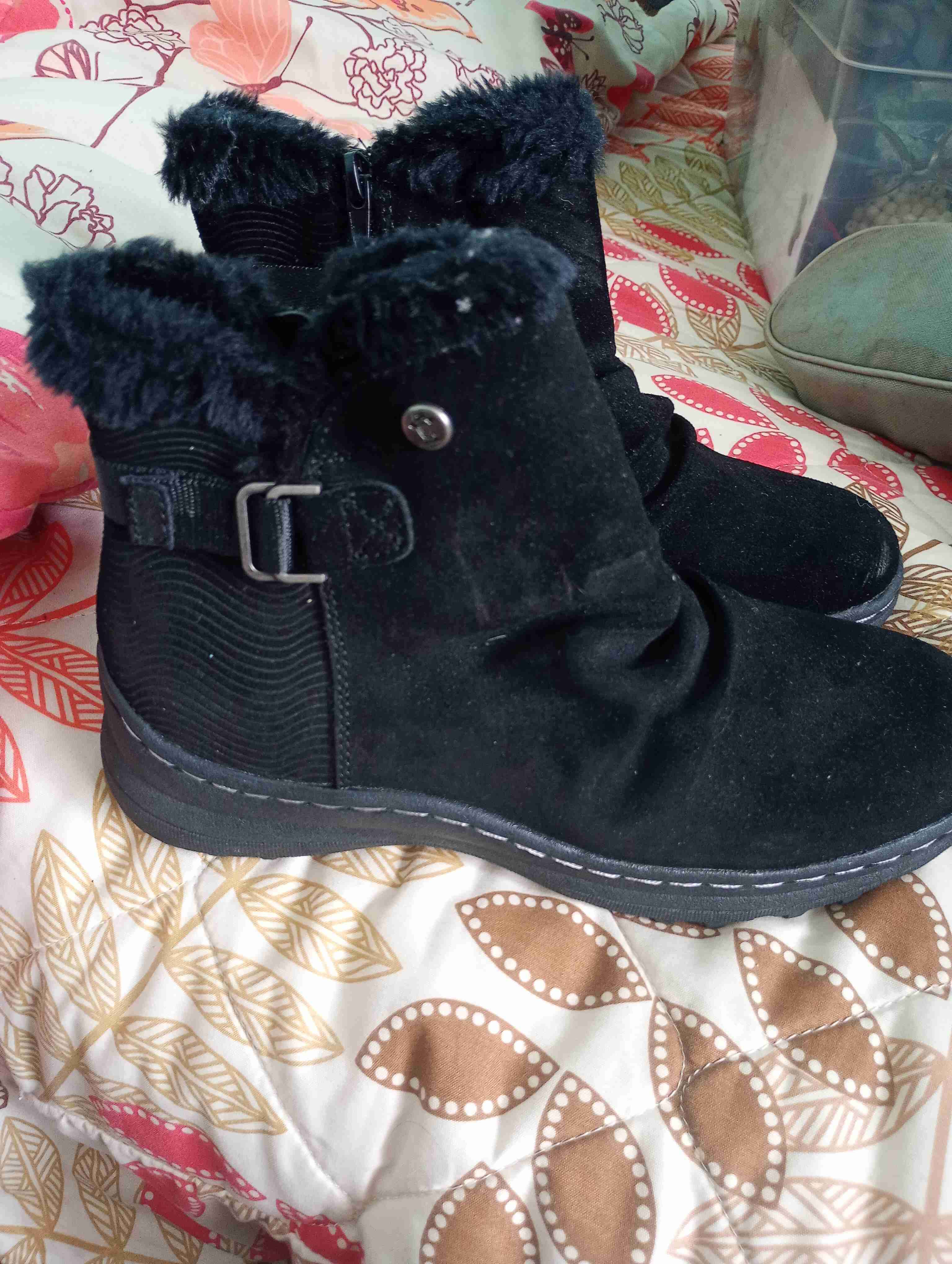 Botines negros con peluche - miniatura 2