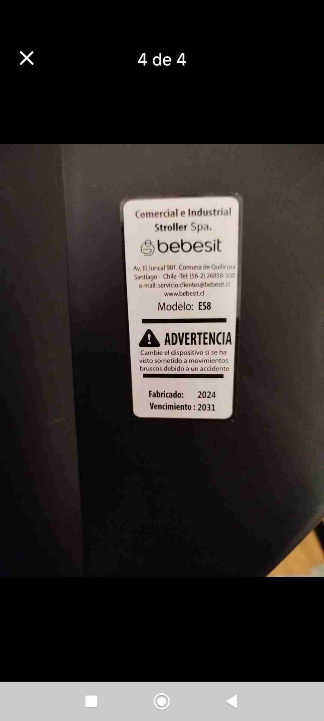 Coche de paseo gris - miniatura 4